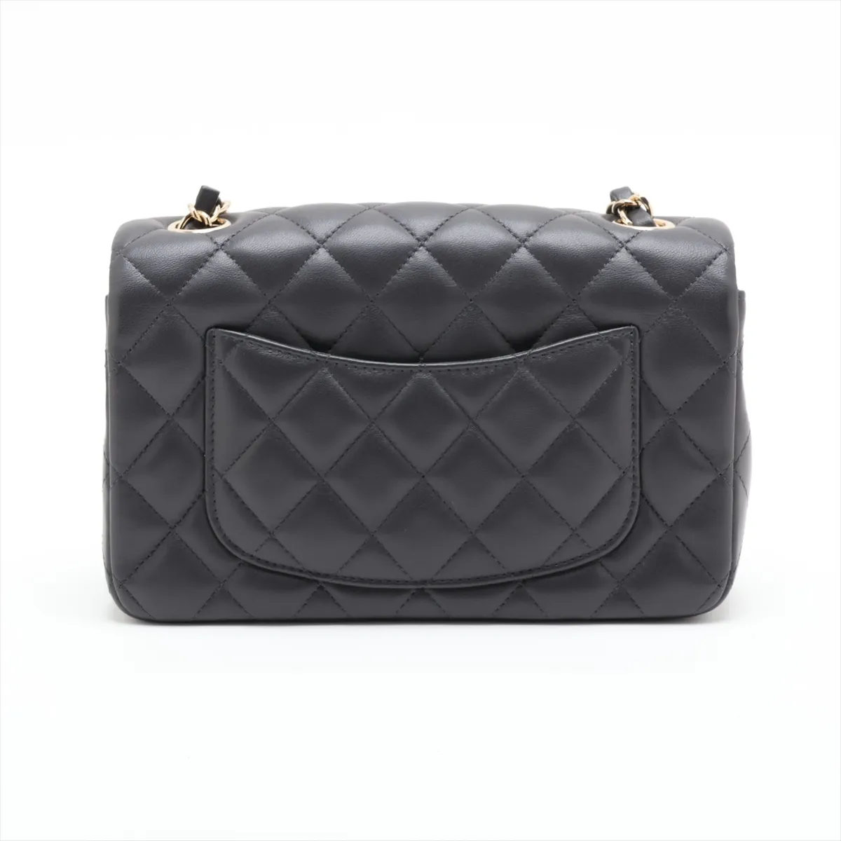 [Individually packaged] Chanel Mini Matelassé 20 Lambskin Single Flap Single Chain Bag, Gray with Gold Hardware, NEEP0ELA Random Plate, A69900 — view 2