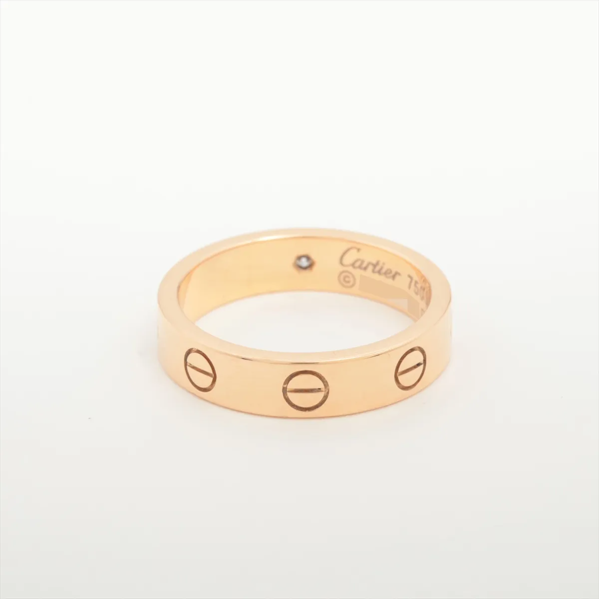 Mini Love 1P Diamond Ring 750(PG) 4.3g 49 PO3934 Dent — view 2
