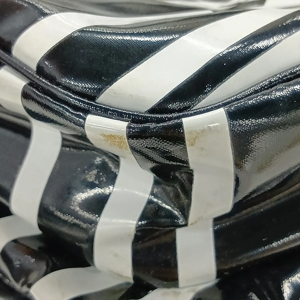 La Pausa Patent Leather Backpack, Black with Silver Hardware, 27119325, Serial Number 27 — view 12
