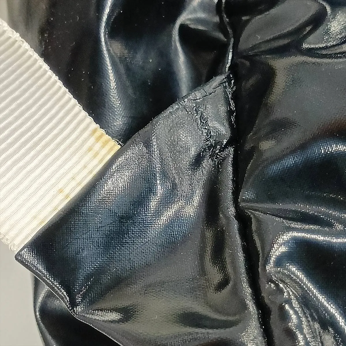 La Pausa Patent Leather Backpack, Black with Silver Hardware, 27119325, Serial Number 27 — view 14