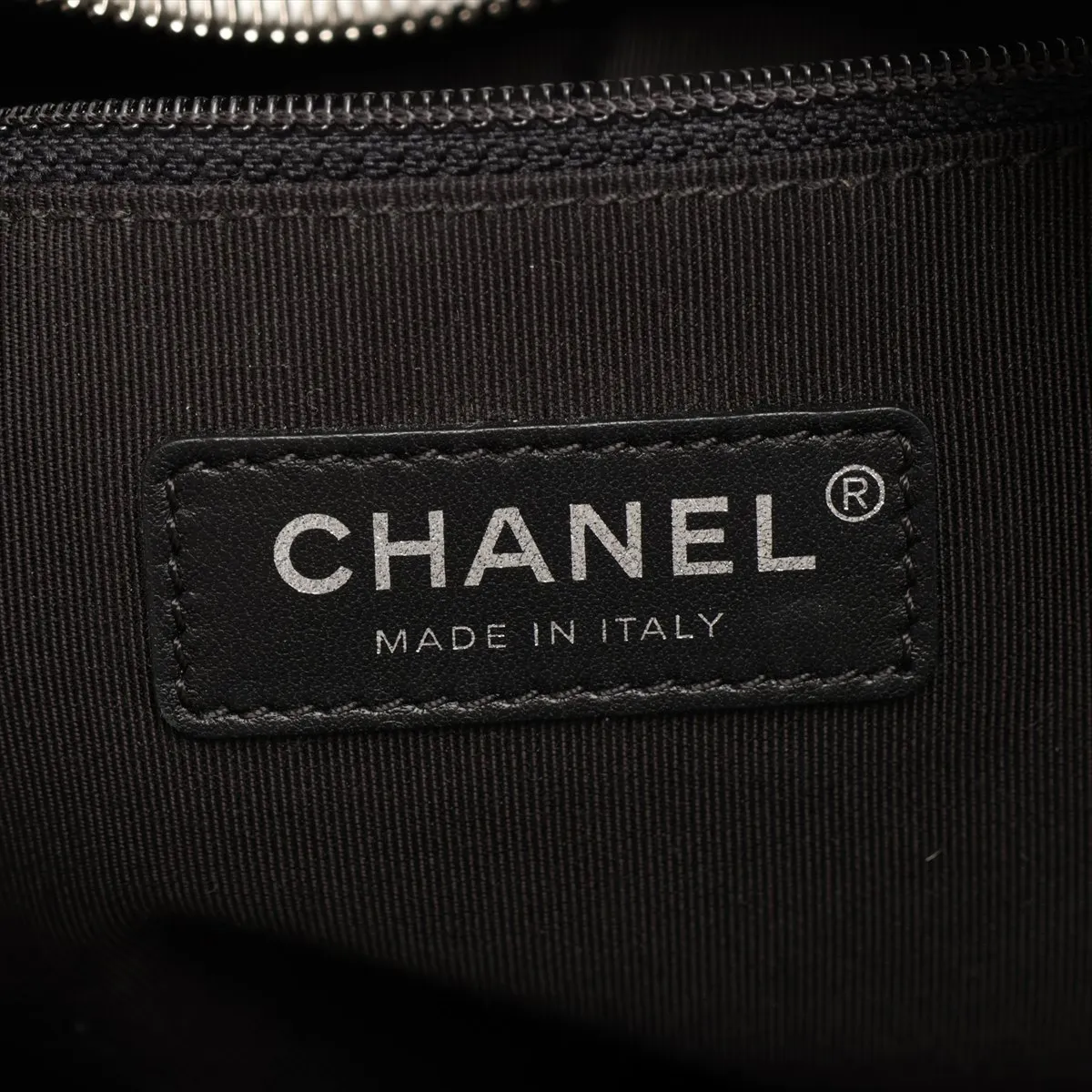 La Pausa Patent Leather Backpack, Black with Silver Hardware, 27119325, Serial Number 27 — view 10