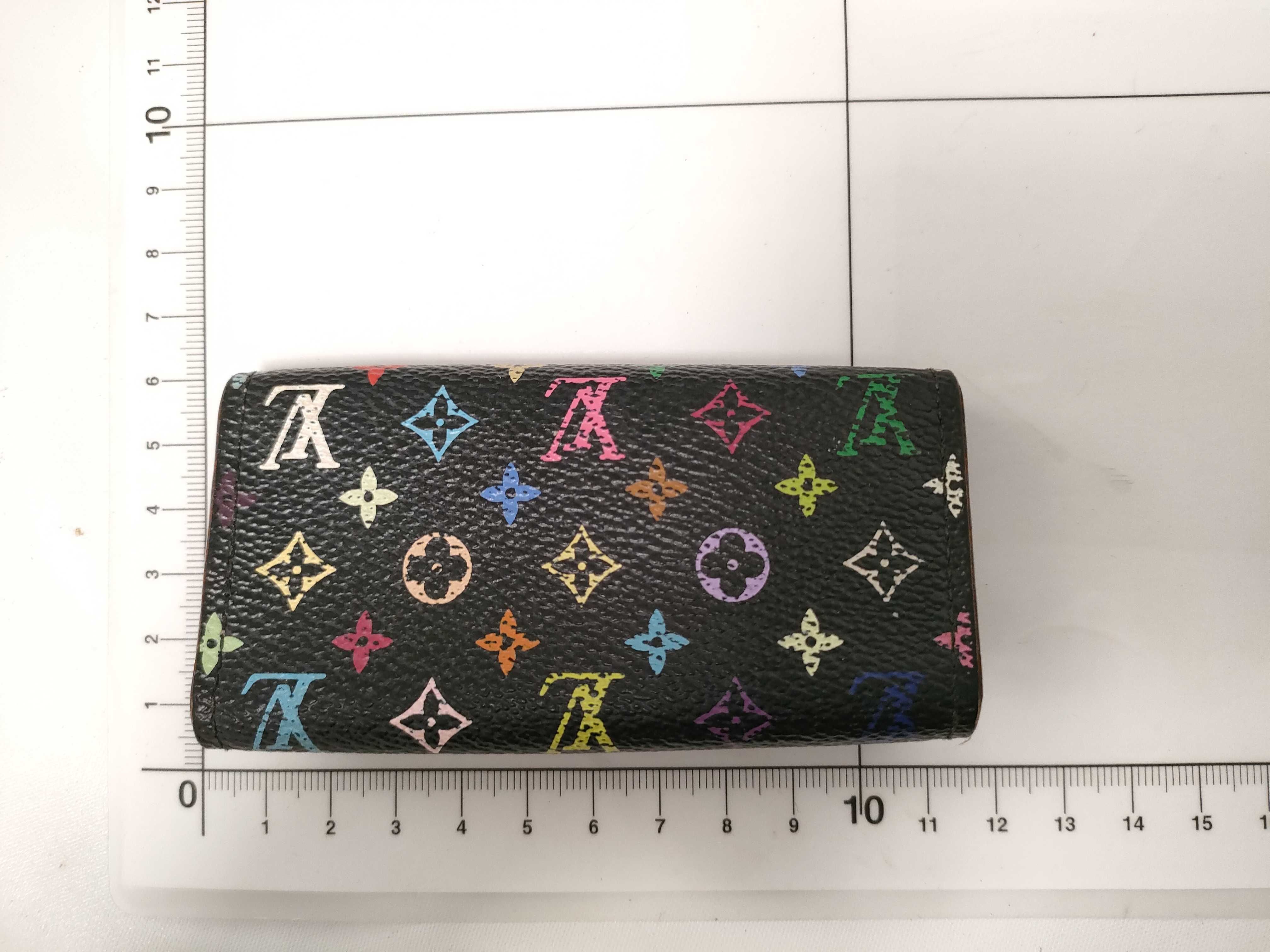 Monogram Multicolor Louis Vuitton Monogram Multicolor Multicles 4 Noir CT1102 M60044 Key Case — view 2