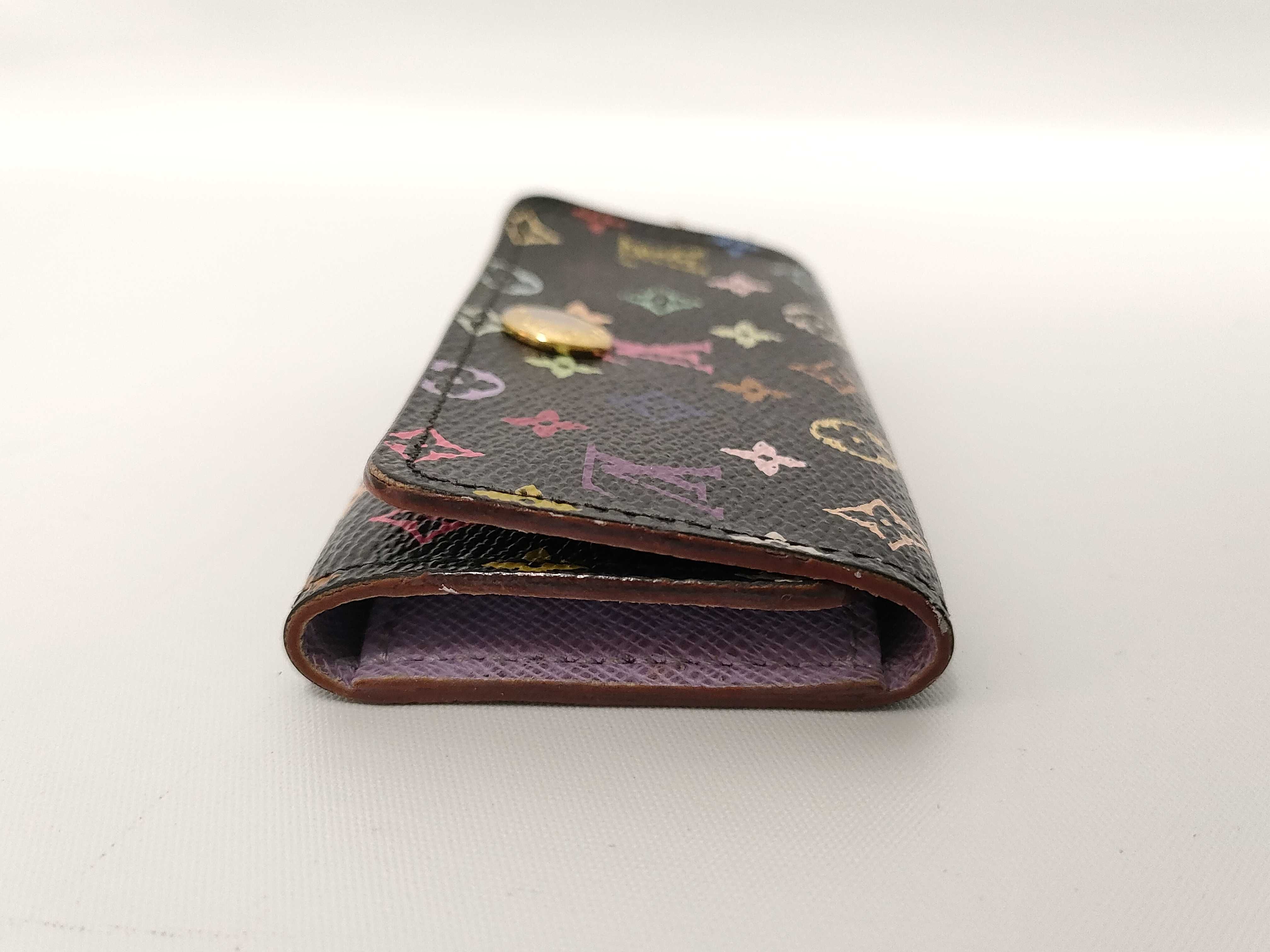 Monogram Multicolor Louis Vuitton Monogram Multicolor Multicles 4 Noir CT1102 M60044 Key Case — view 6