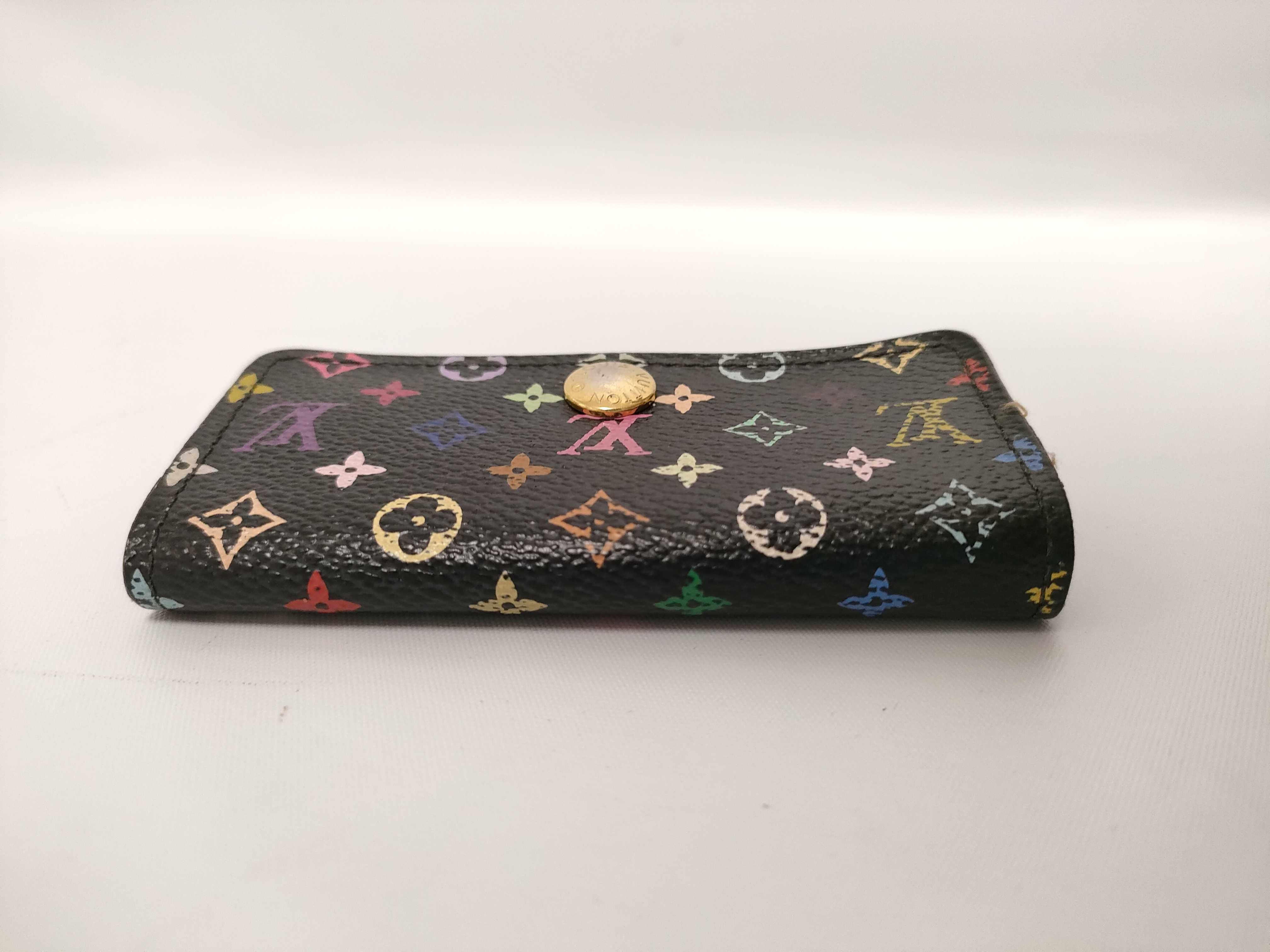 Monogram Multicolor Louis Vuitton Monogram Multicolor Multicles 4 Noir CT1102 M60044 Key Case — view 7
