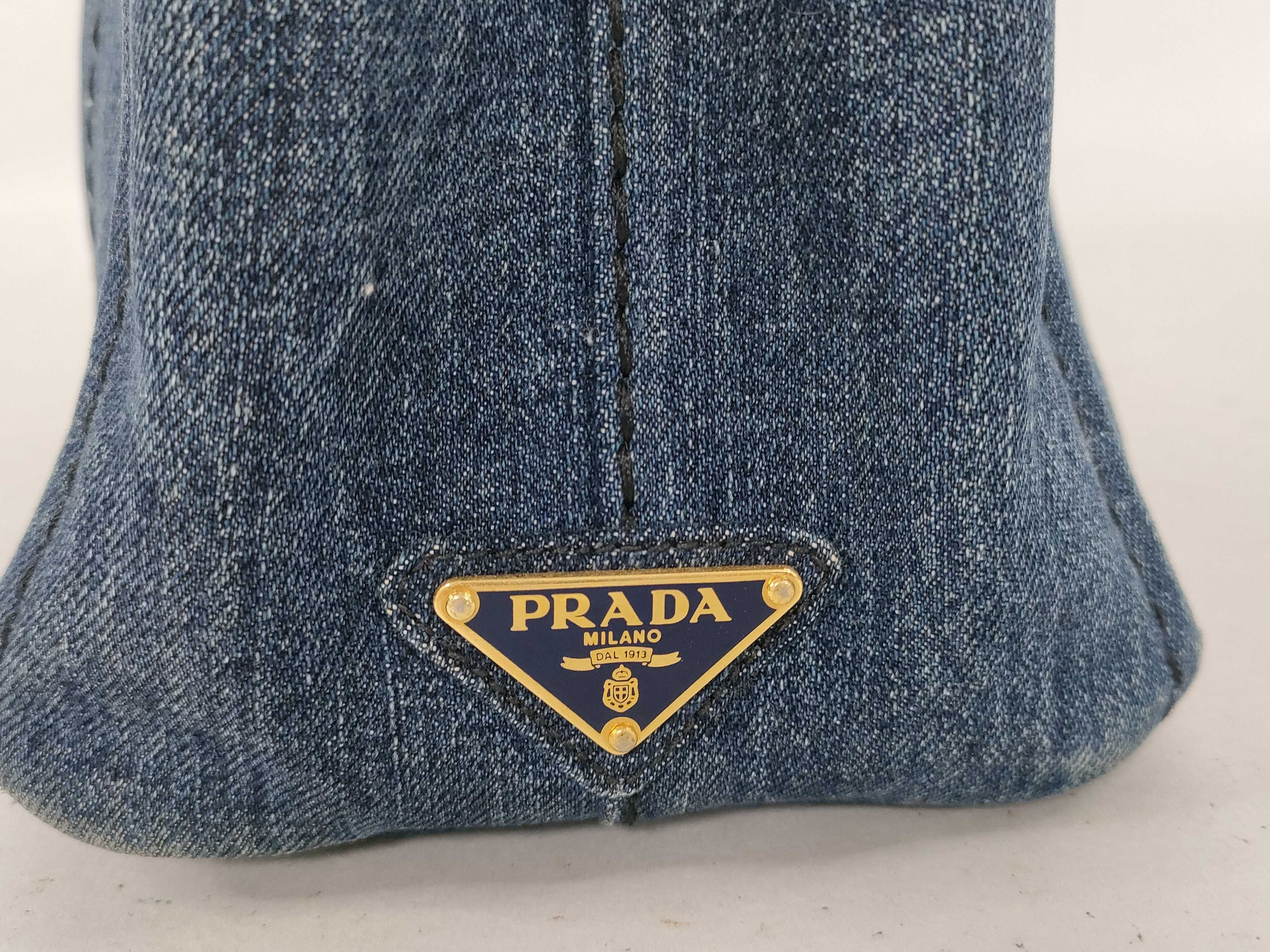 Canapa Denim Handbag Navy Tote Bag — view 15