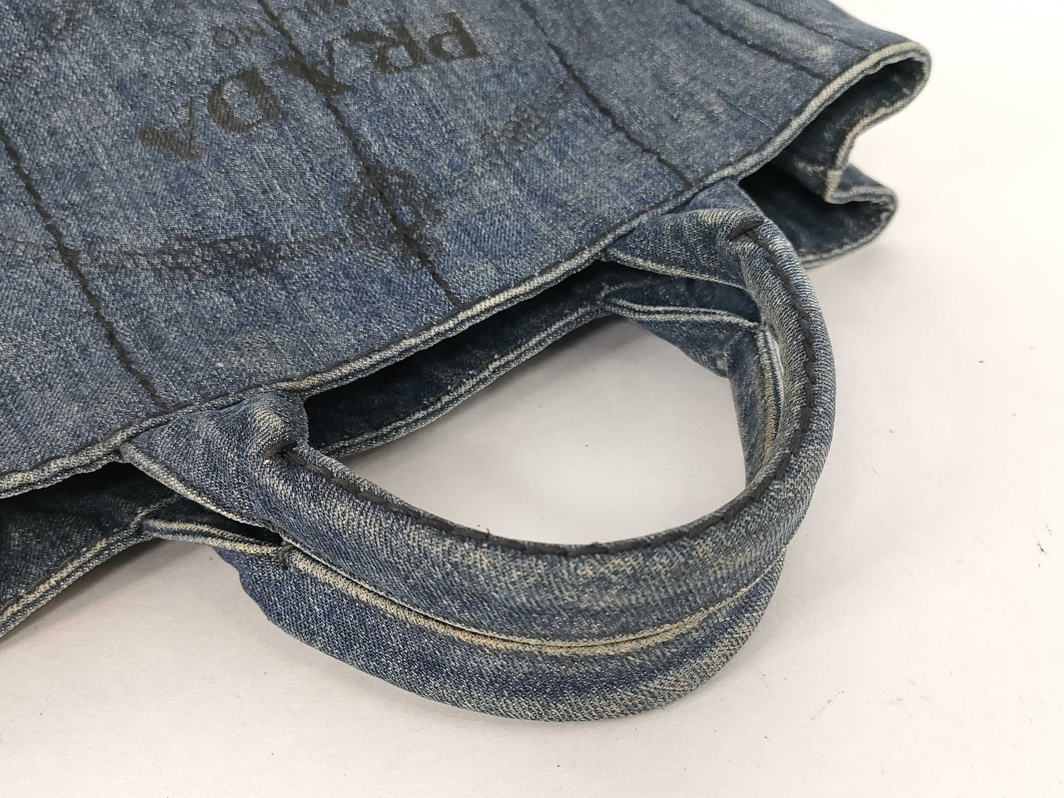 Canapa Denim Handbag Navy Tote Bag — view 3