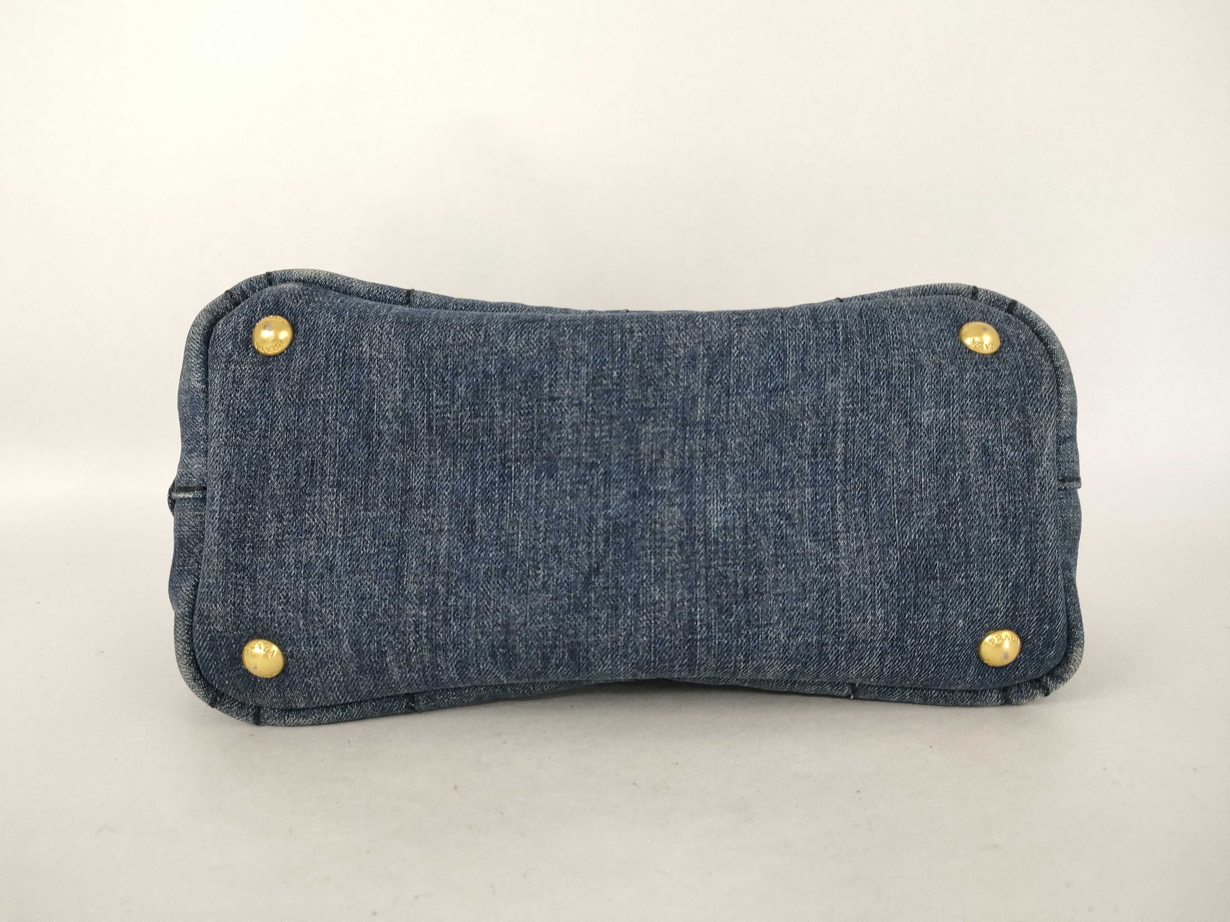 Canapa Denim Handbag Navy Tote Bag — view 7
