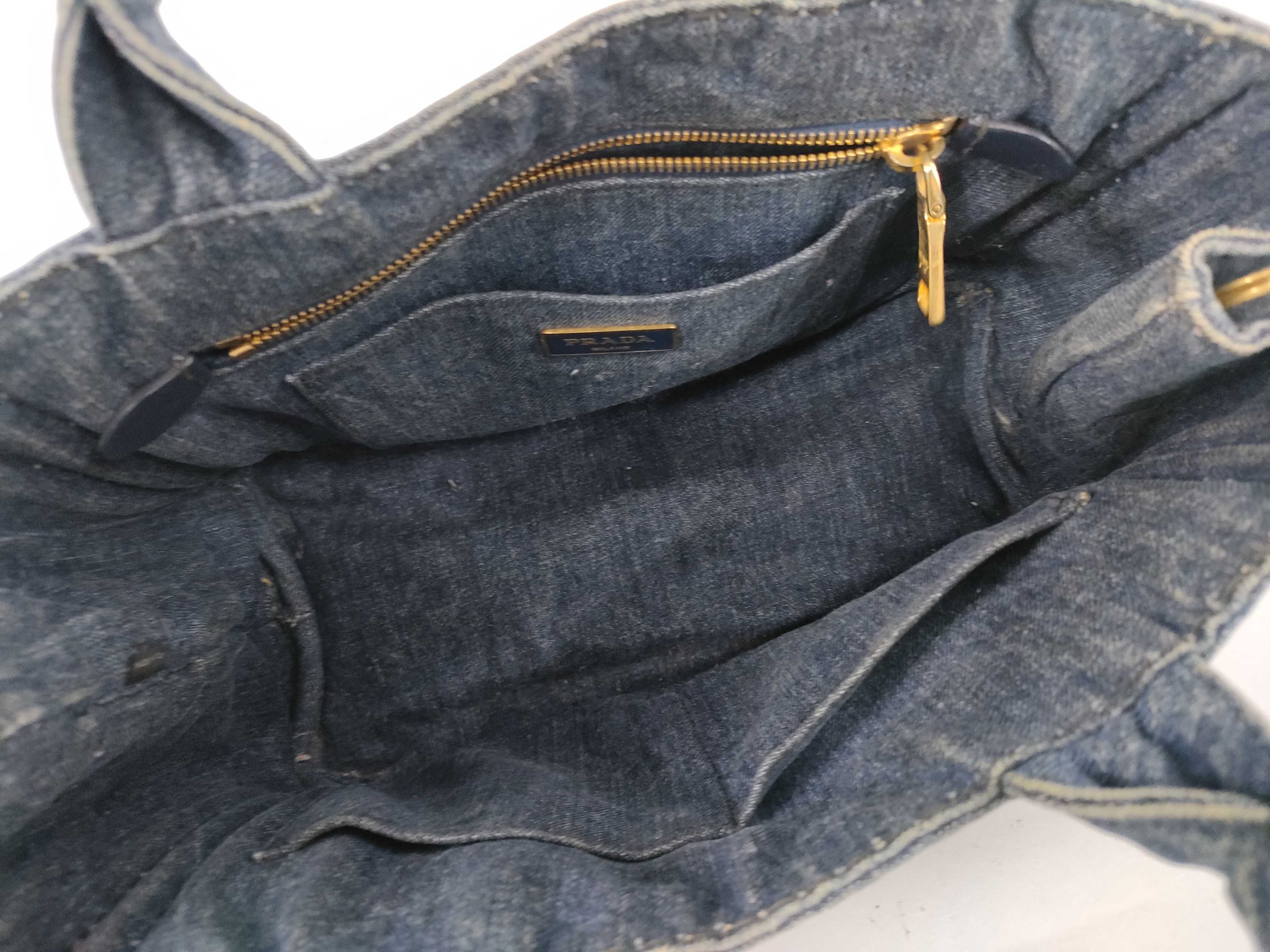 Canapa Denim Handbag Navy Tote Bag — view 8