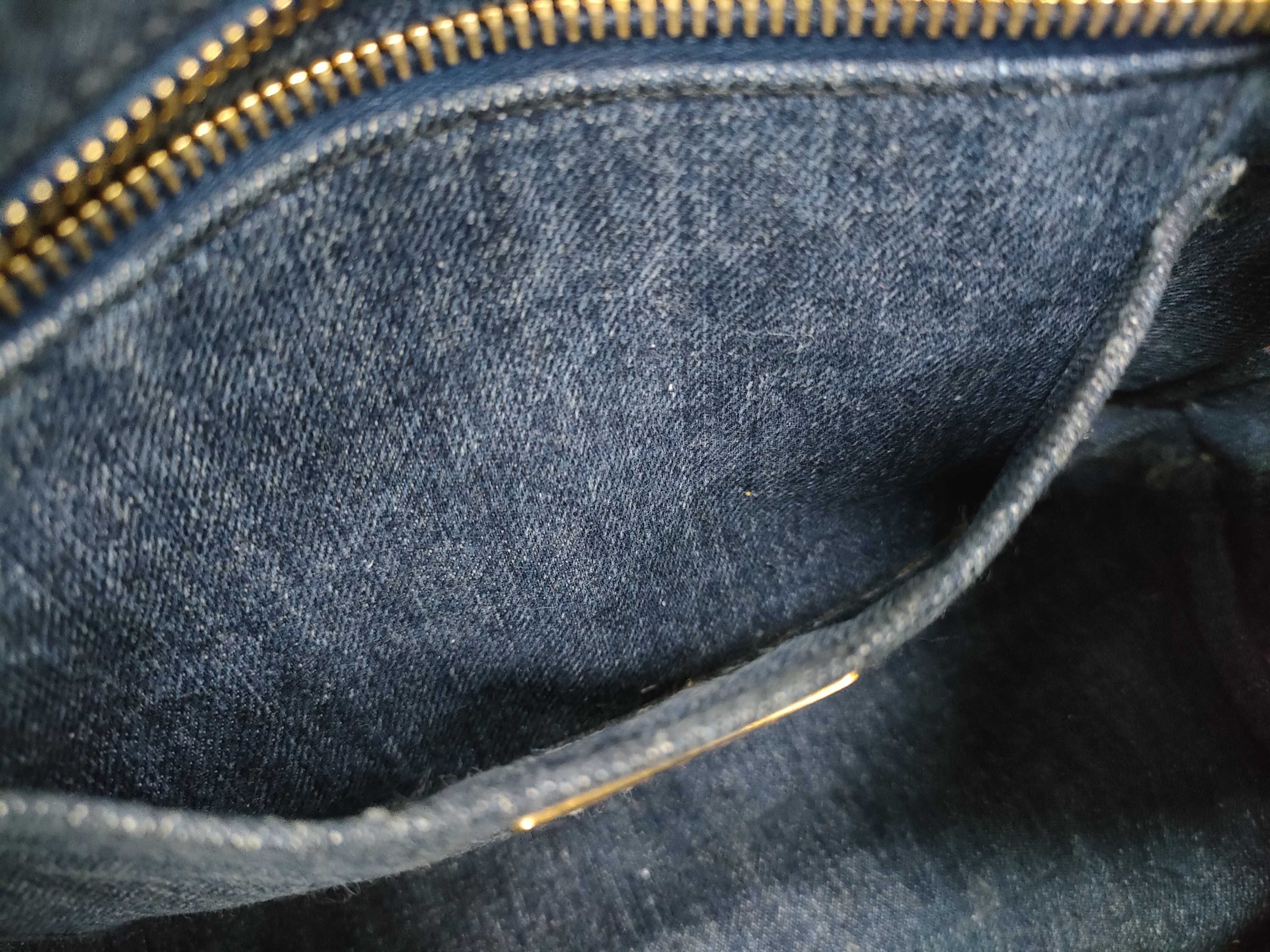 Canapa Denim Handbag Navy Tote Bag — view 10