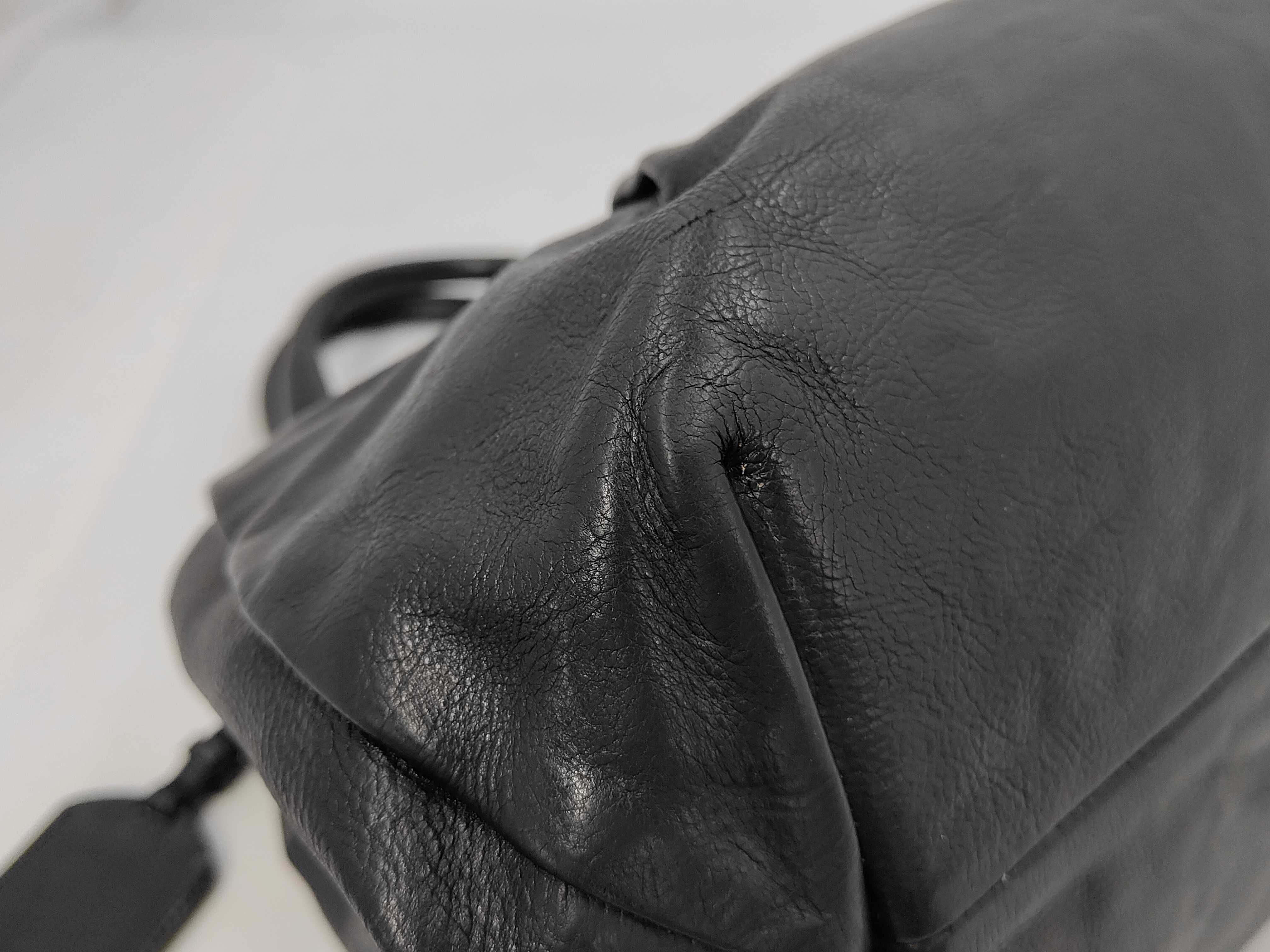 Soft Calfskin Leather Shirred Shoulder Bag (Handbag) — view 3