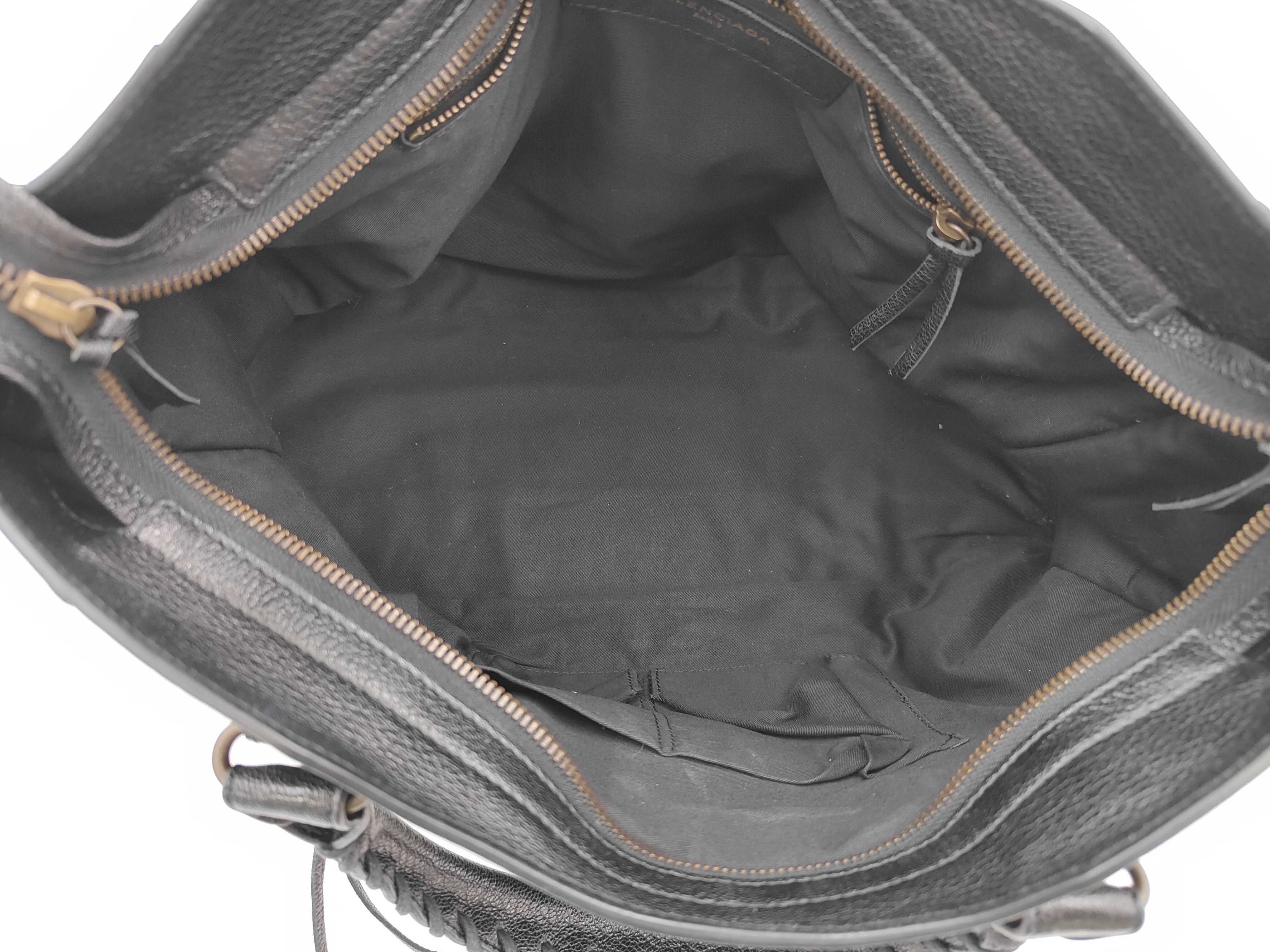 Classic Metal Edge City 2-way Shoulder Bag, Black Handbag — view 9