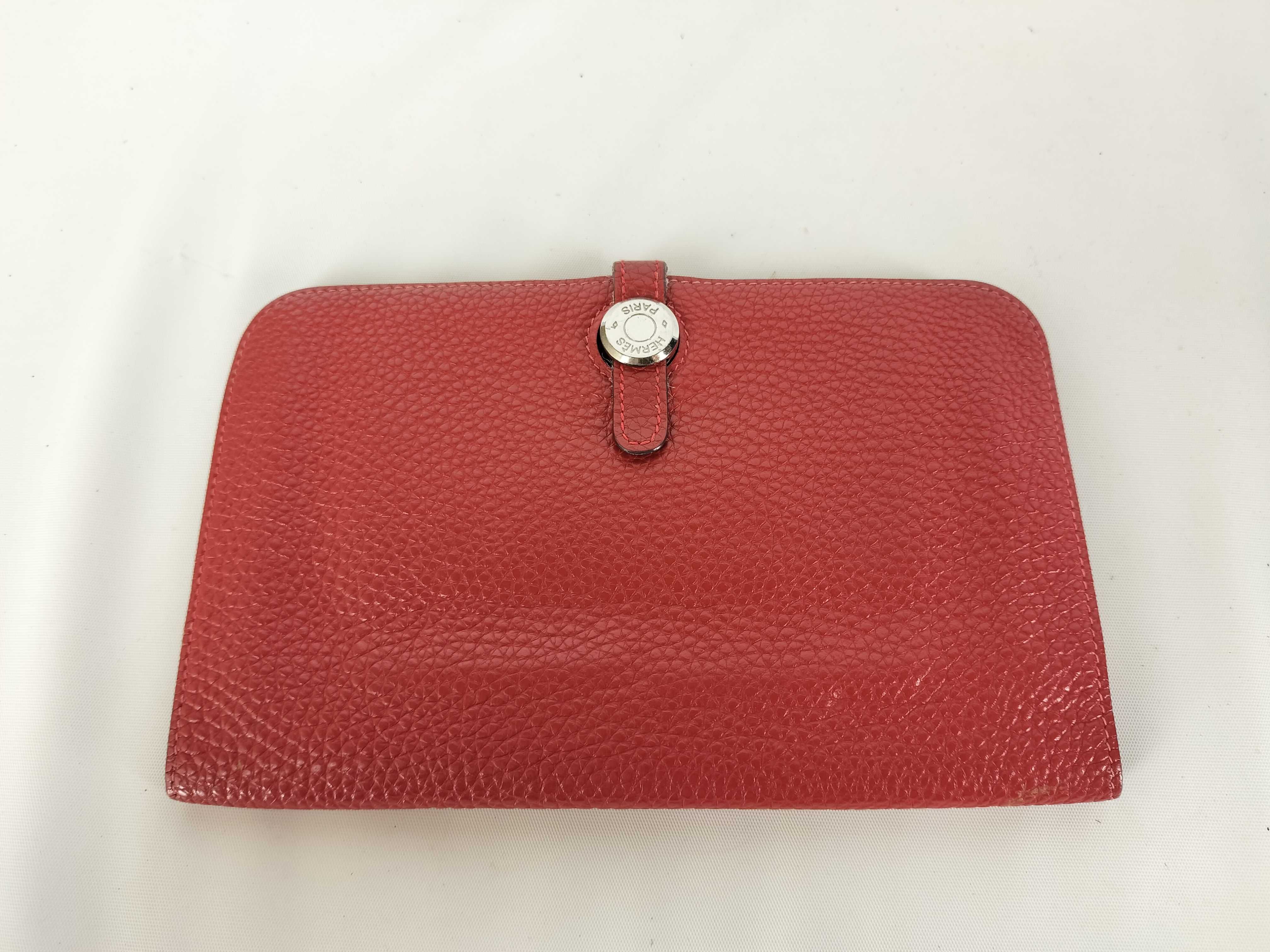 Dogon X stamp Dogon Duo GM Swift long wallet Red