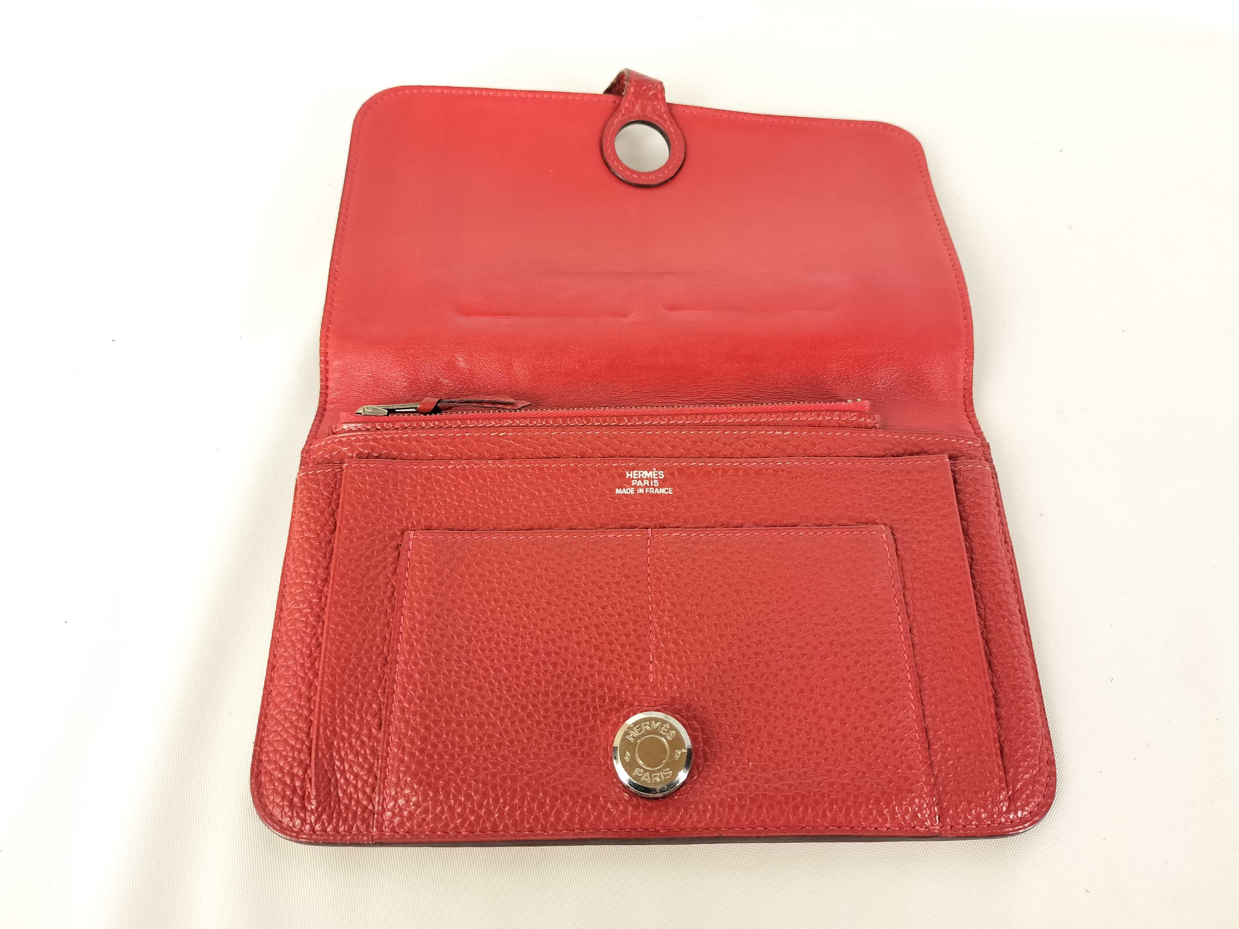 Dogon X stamp Dogon Duo GM Swift long wallet Red — view 8