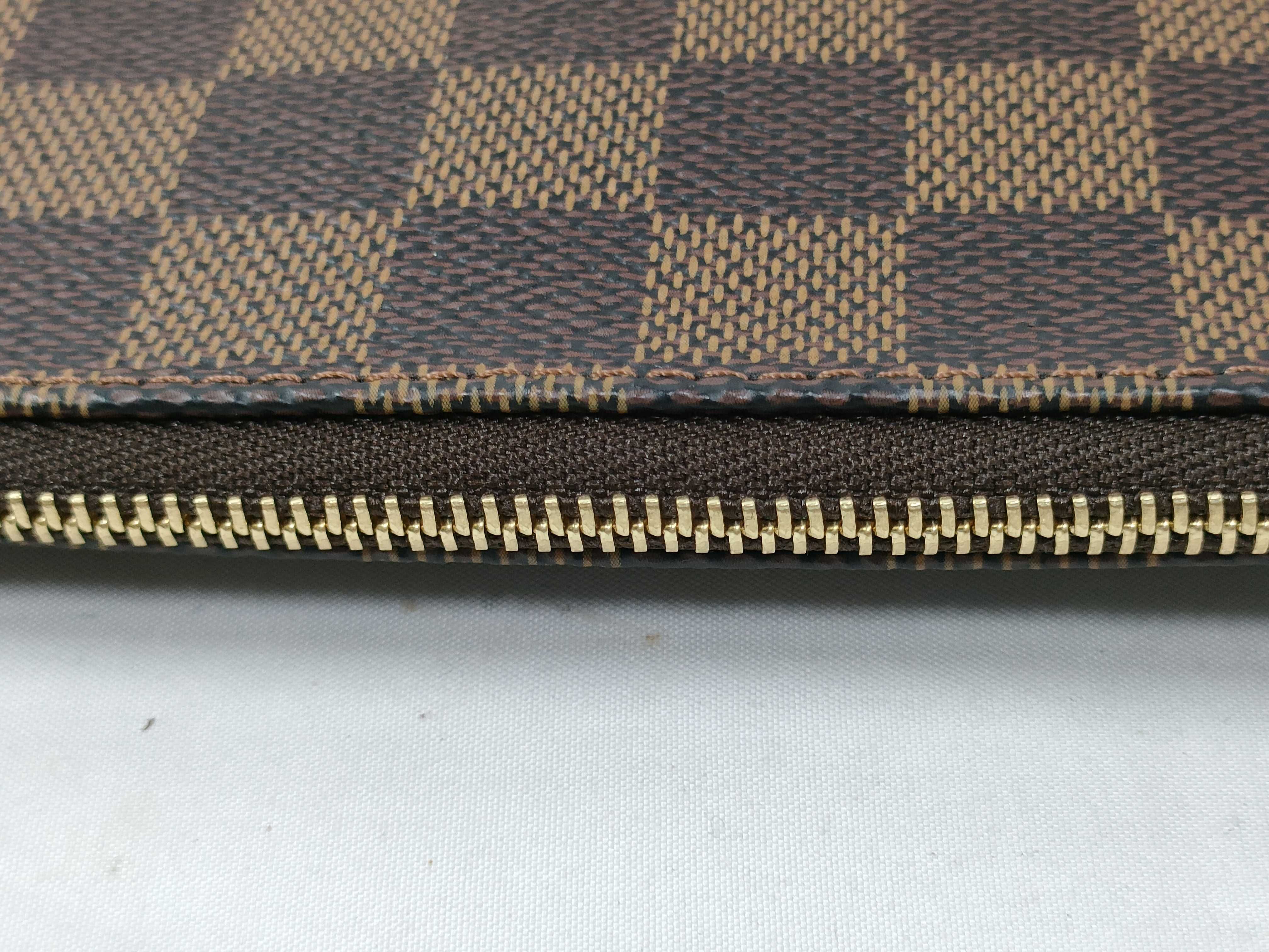 Damier Pochette Accessoires N51985 CA4160 Brown Pouch — view 8