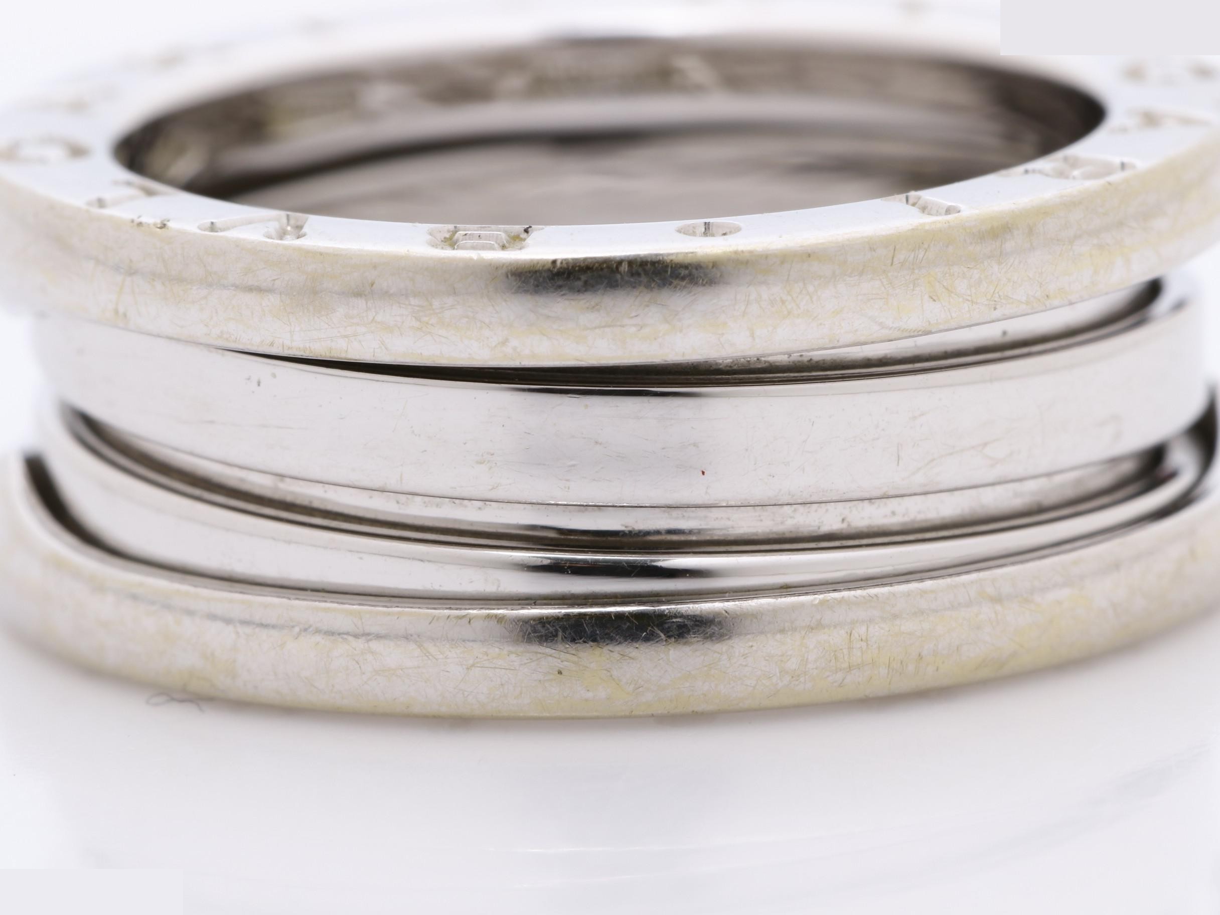 B.zero1 (precious metal) ring, 750WG, 8.5g, size #52 — view 2