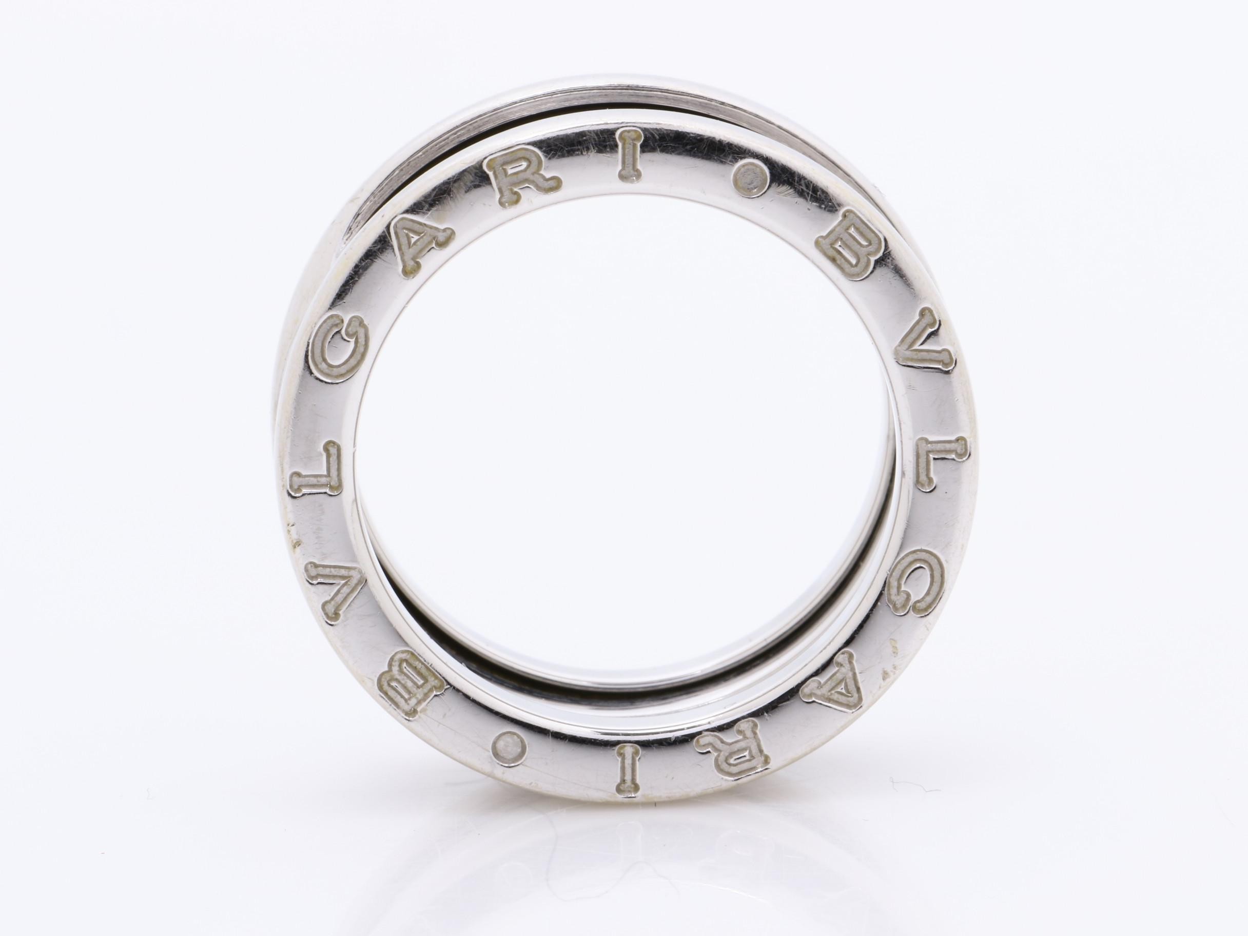 B.zero1 (precious metal) ring, 750WG, 8.5g, size #52 — view 5