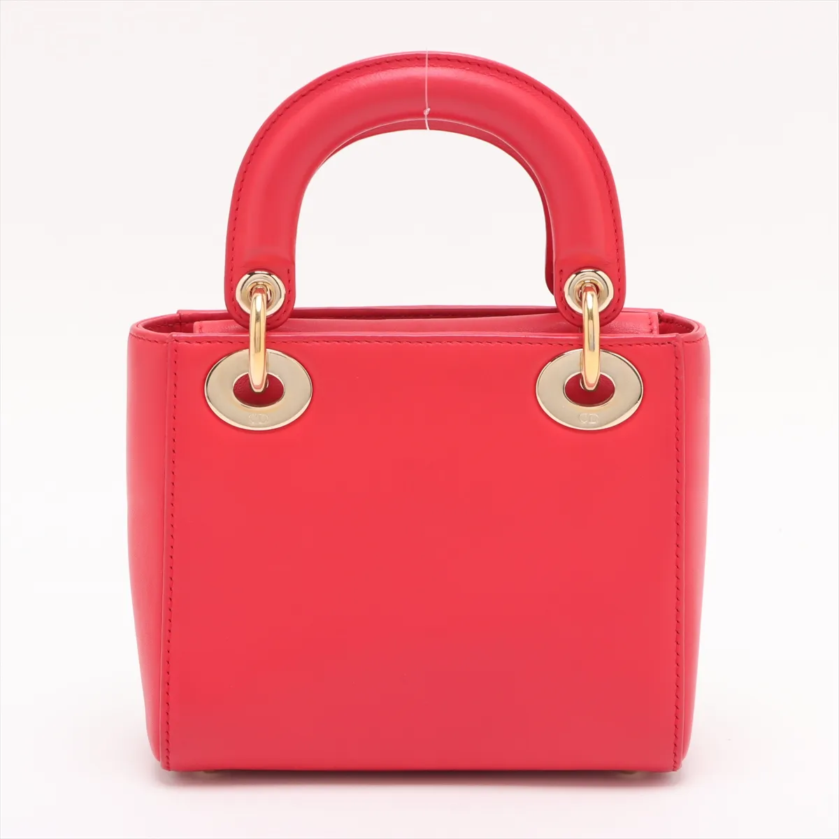 Lady Dior Leather 2WAY Handbag Red — view 2