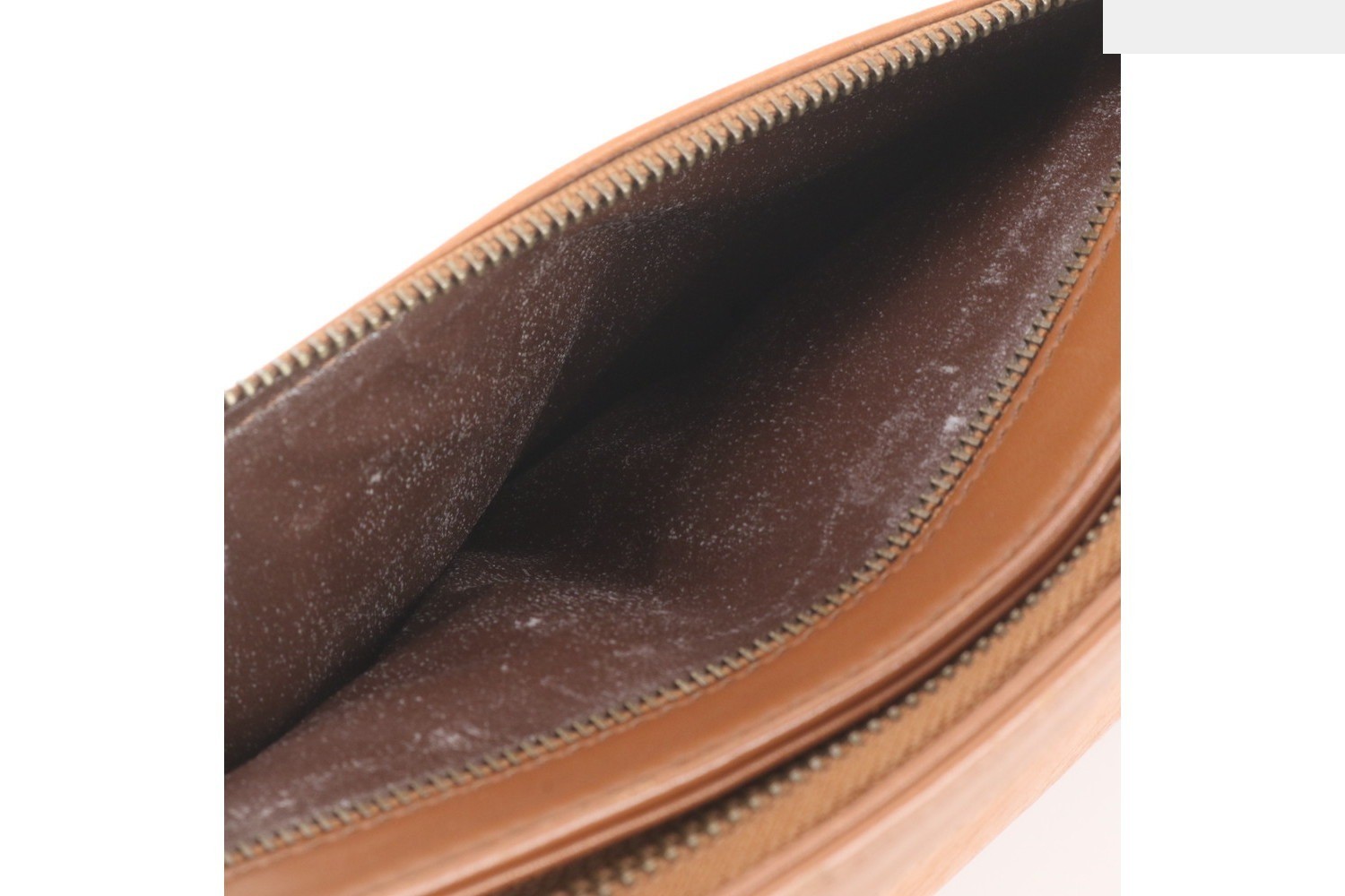 Leather check pattern second bag/clutch — view 9