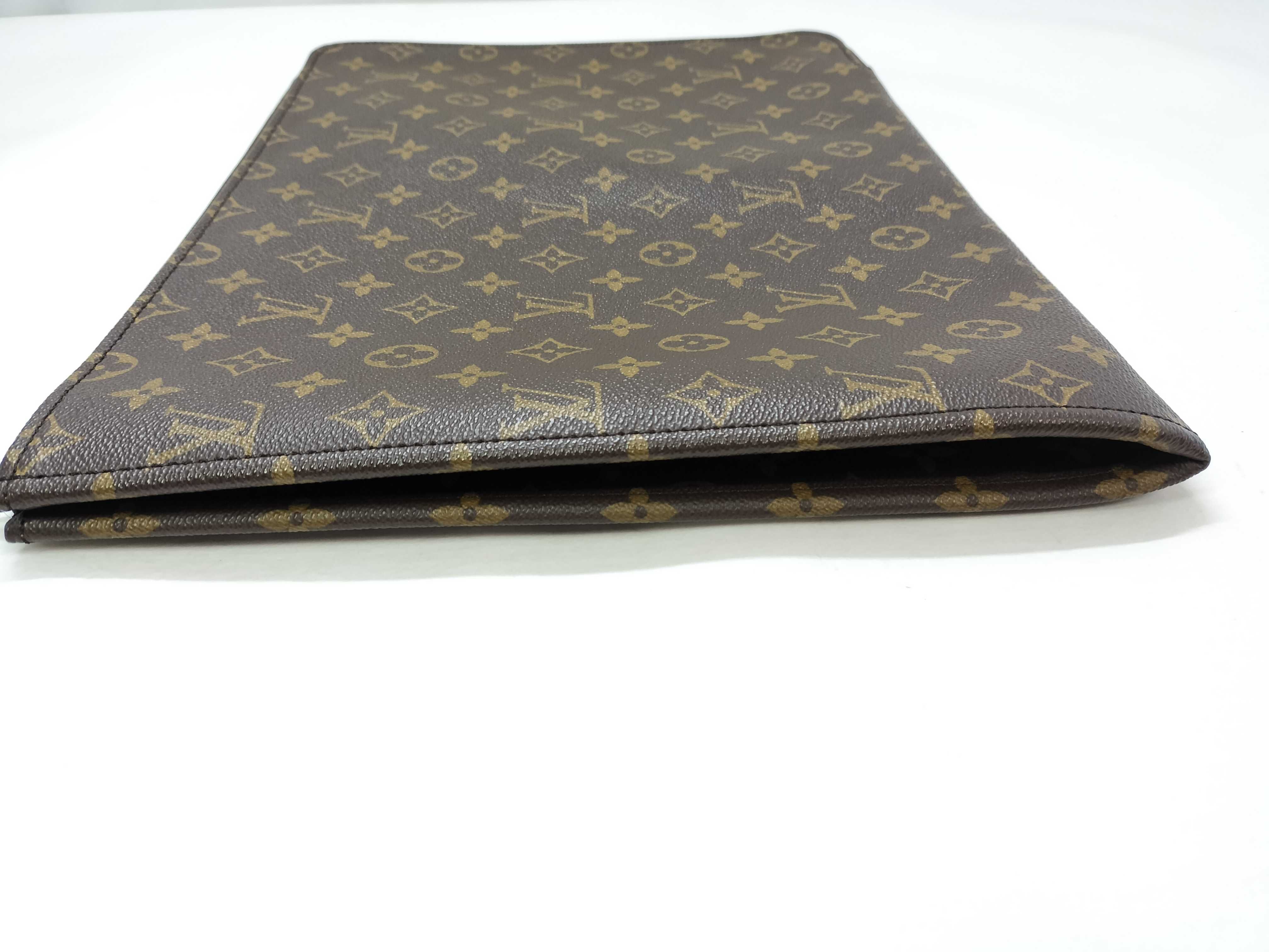 Monogram Pochette Document M53456 TH882 Brown Clutch Bag — view 11