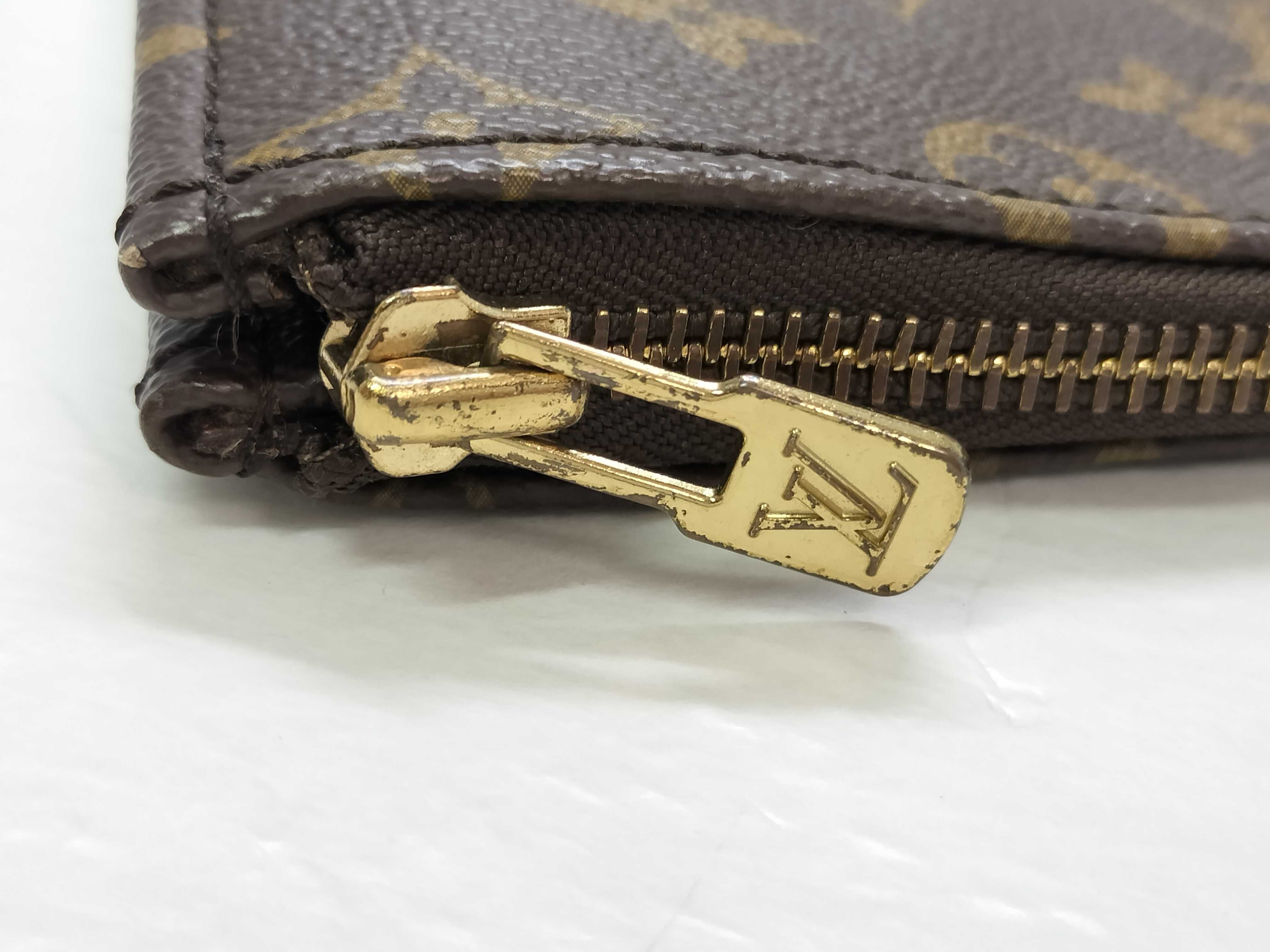 Monogram Pochette Document M53456 TH882 Brown Clutch Bag — view 9