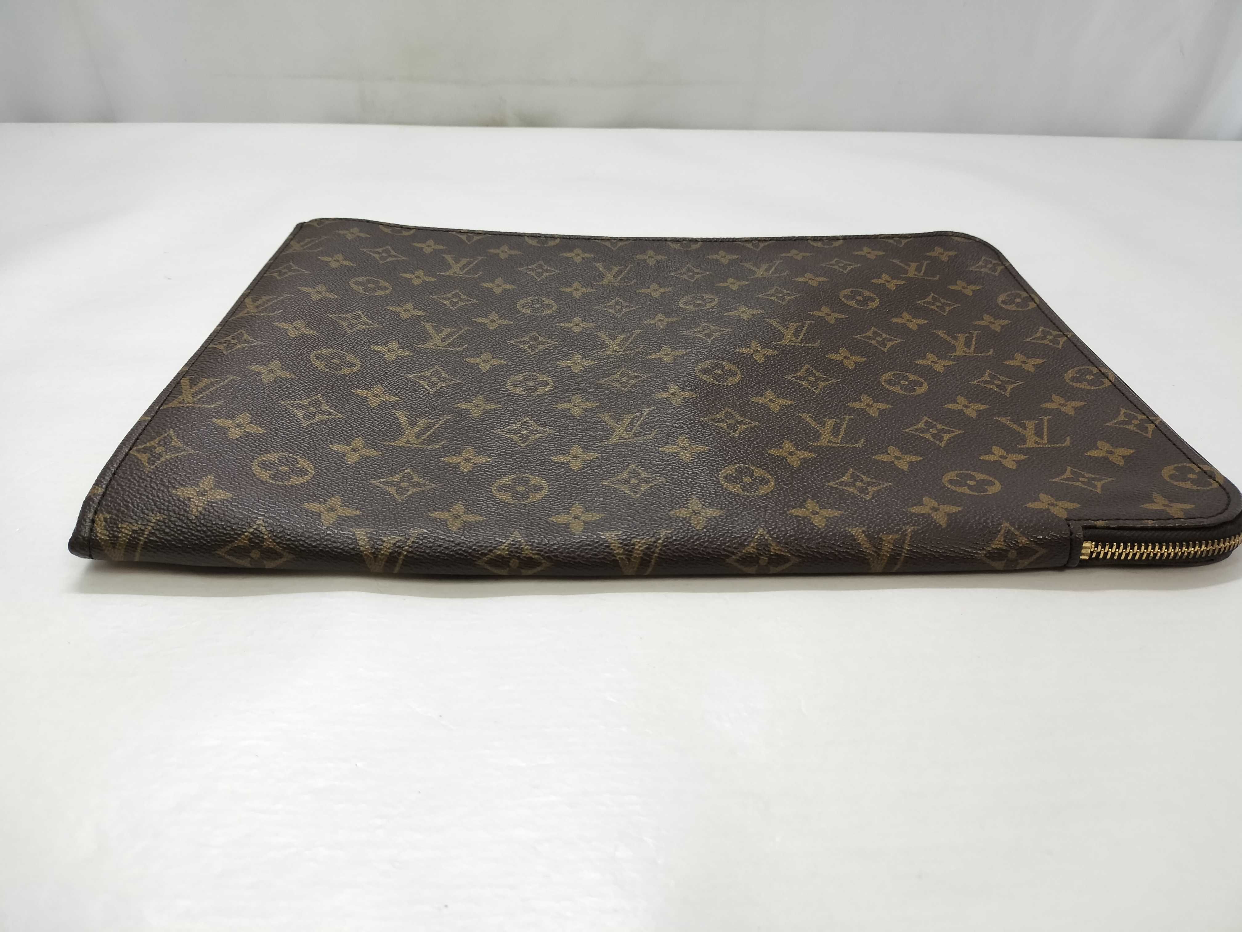 Monogram Pochette Document M53456 TH882 Brown Clutch Bag — view 10