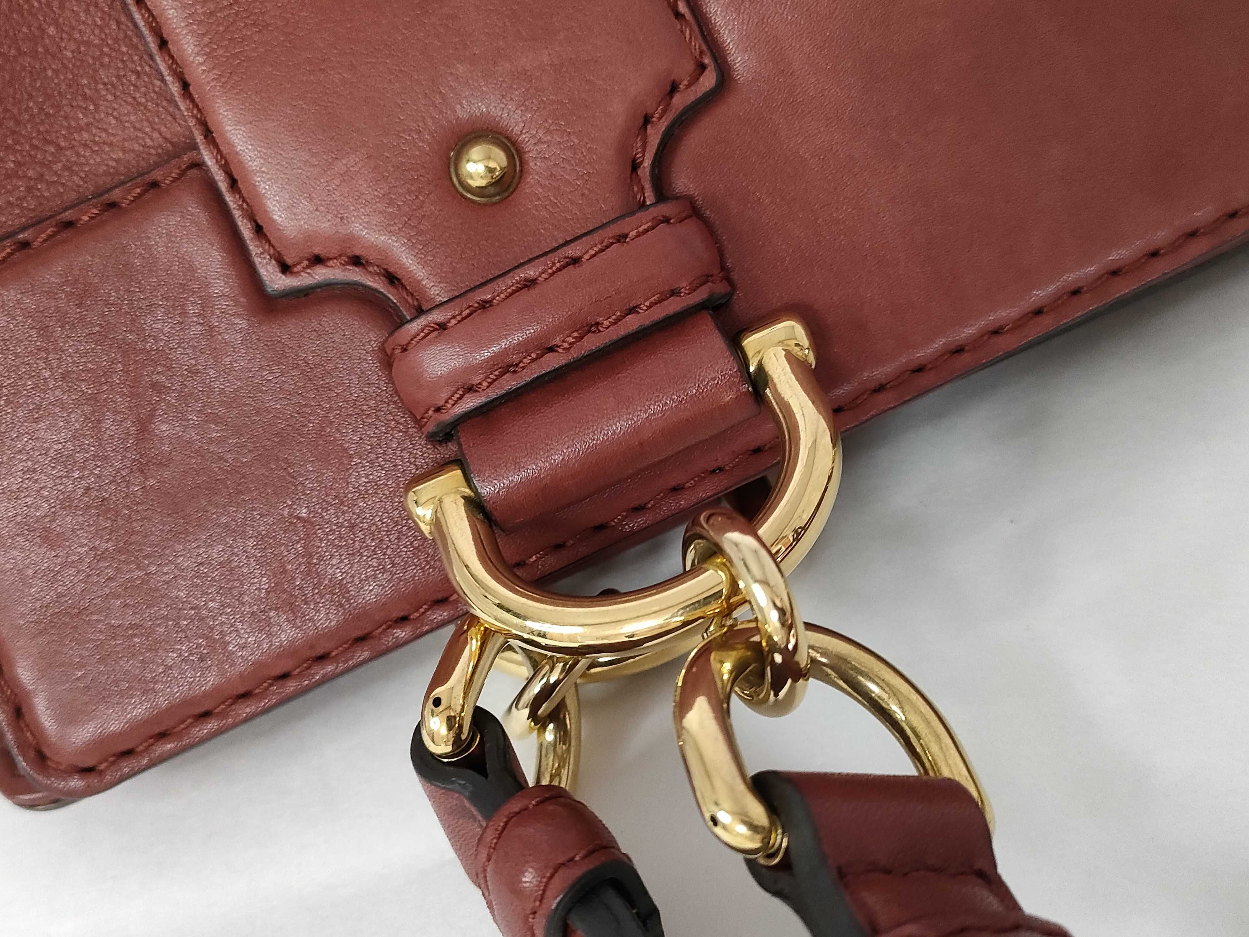 Bamboo Boston Bag 2-way Leather Fur Charm Bamboo Handbag — view 5