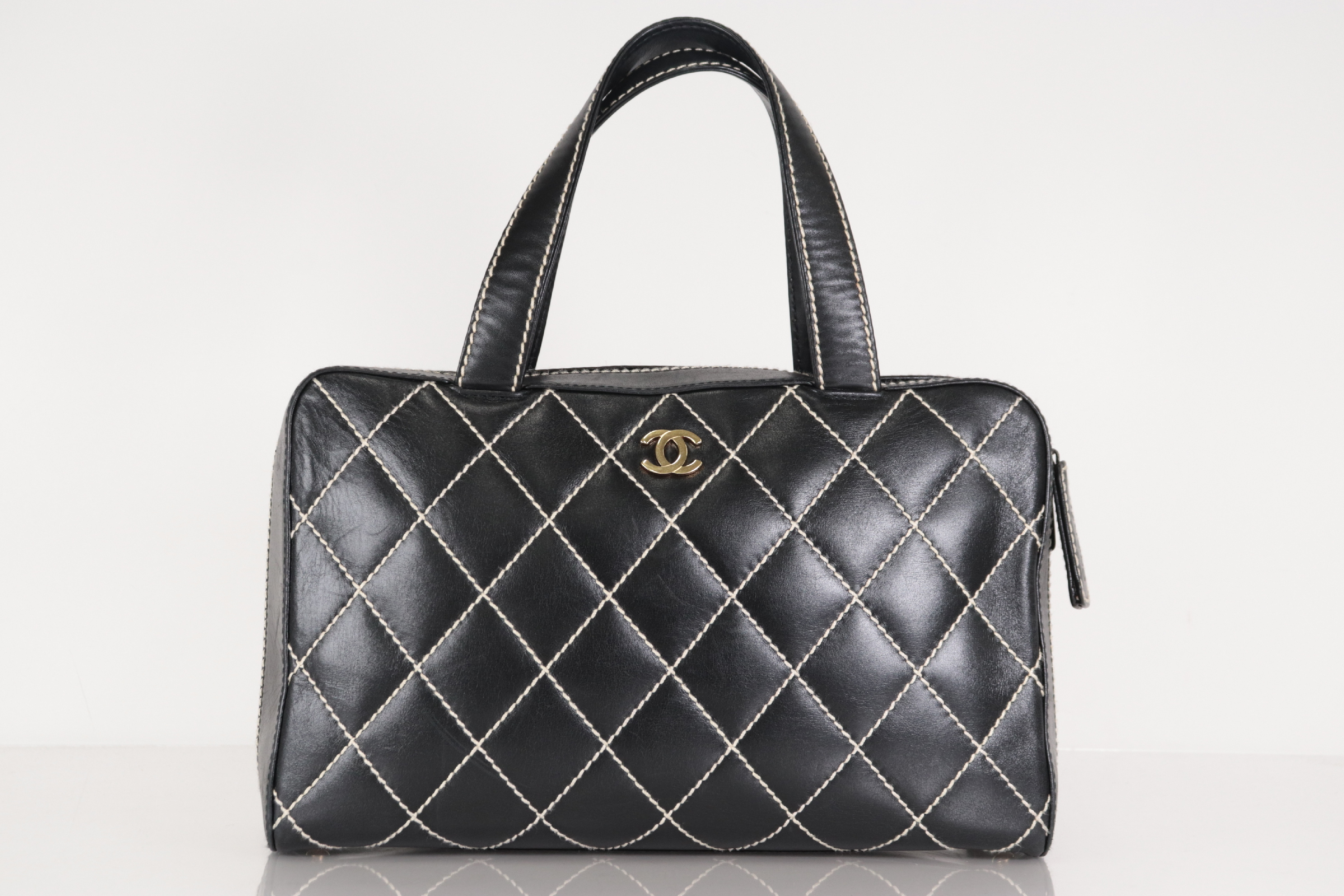 Wild Stitch Calfskin Handbag with Pouch (Serial Number 7) — view 2