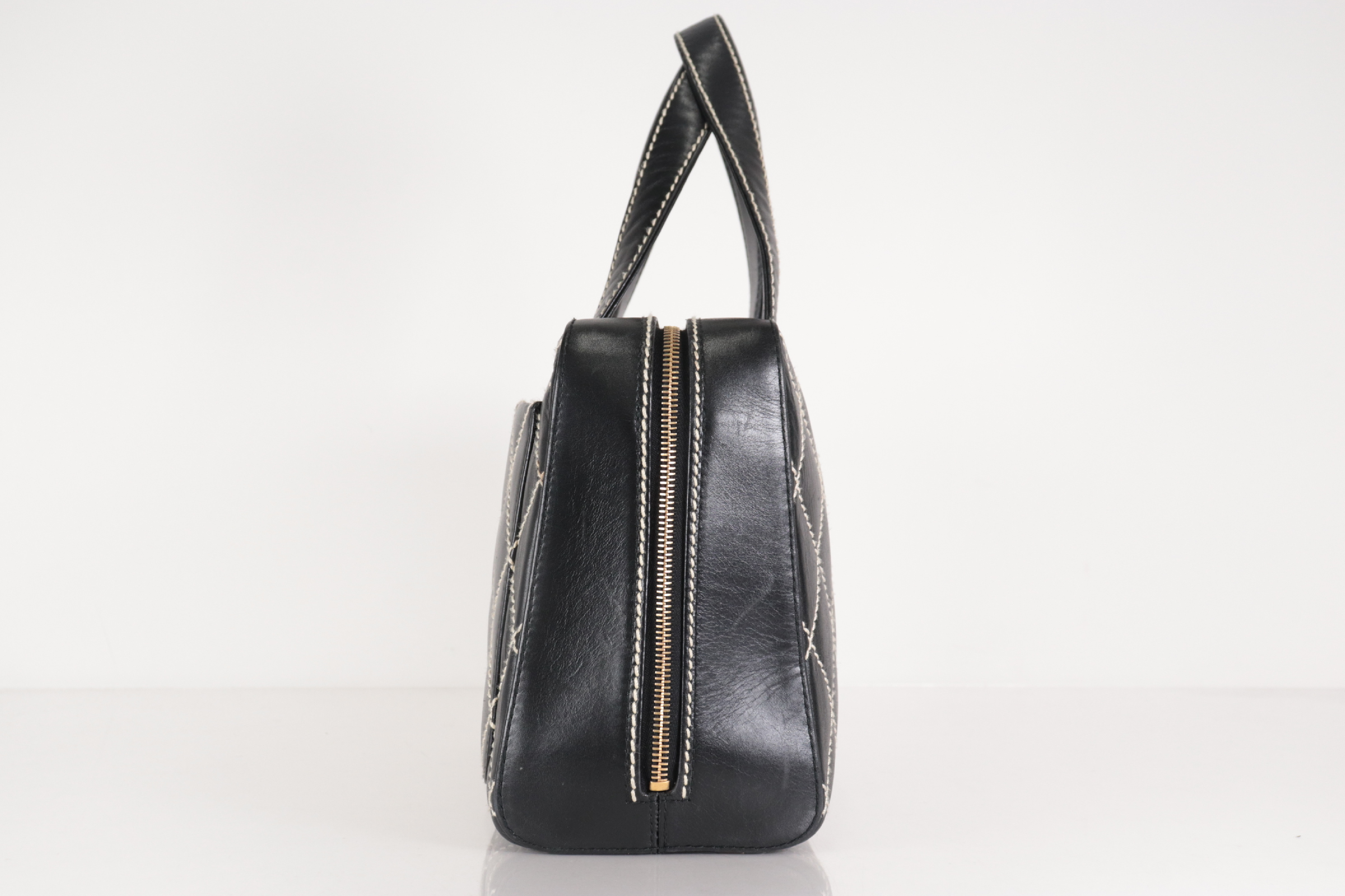 Wild Stitch Calfskin Handbag with Pouch (Serial Number 7) — view 5