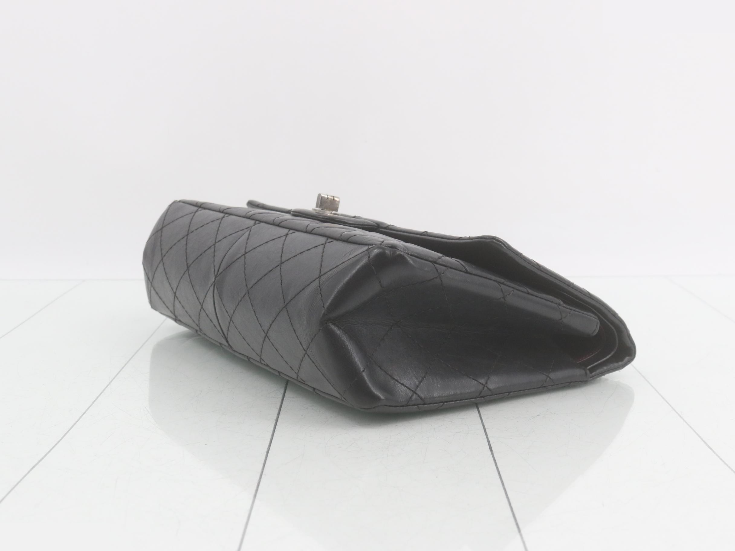2.55 Leather Double Flap Double Chain Shoulder Bag — view 6