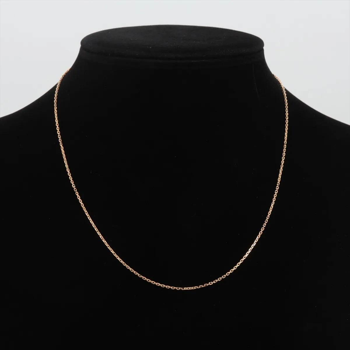 Forza Chain Necklace, 750 (Yellow Gold), 3.8g, JO814518 VCARO3YJ00, 5cm added for size adjustment. — view 5