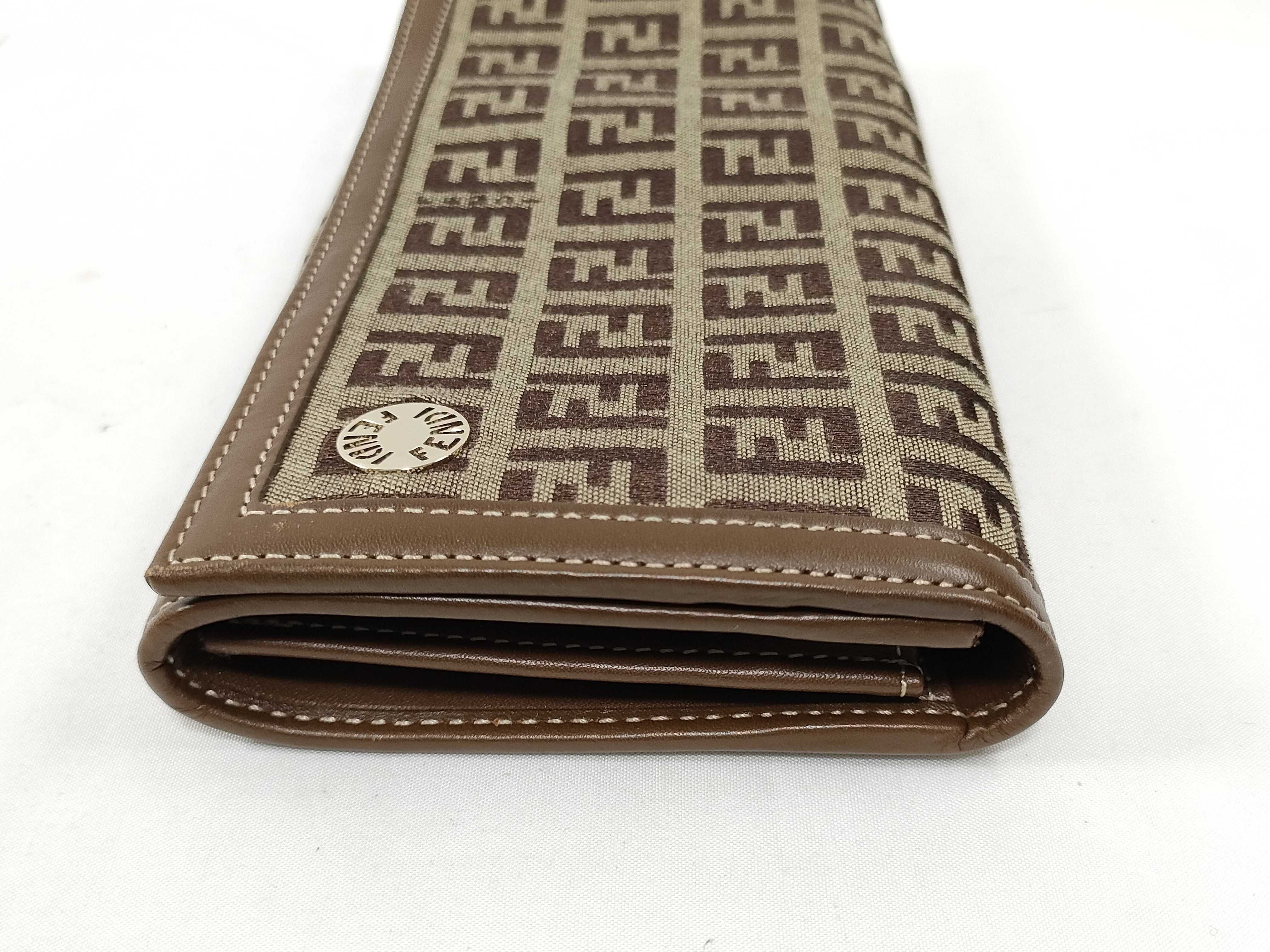 Zucchino Canvas Leather Long Wallet 8M0000 — view 5
