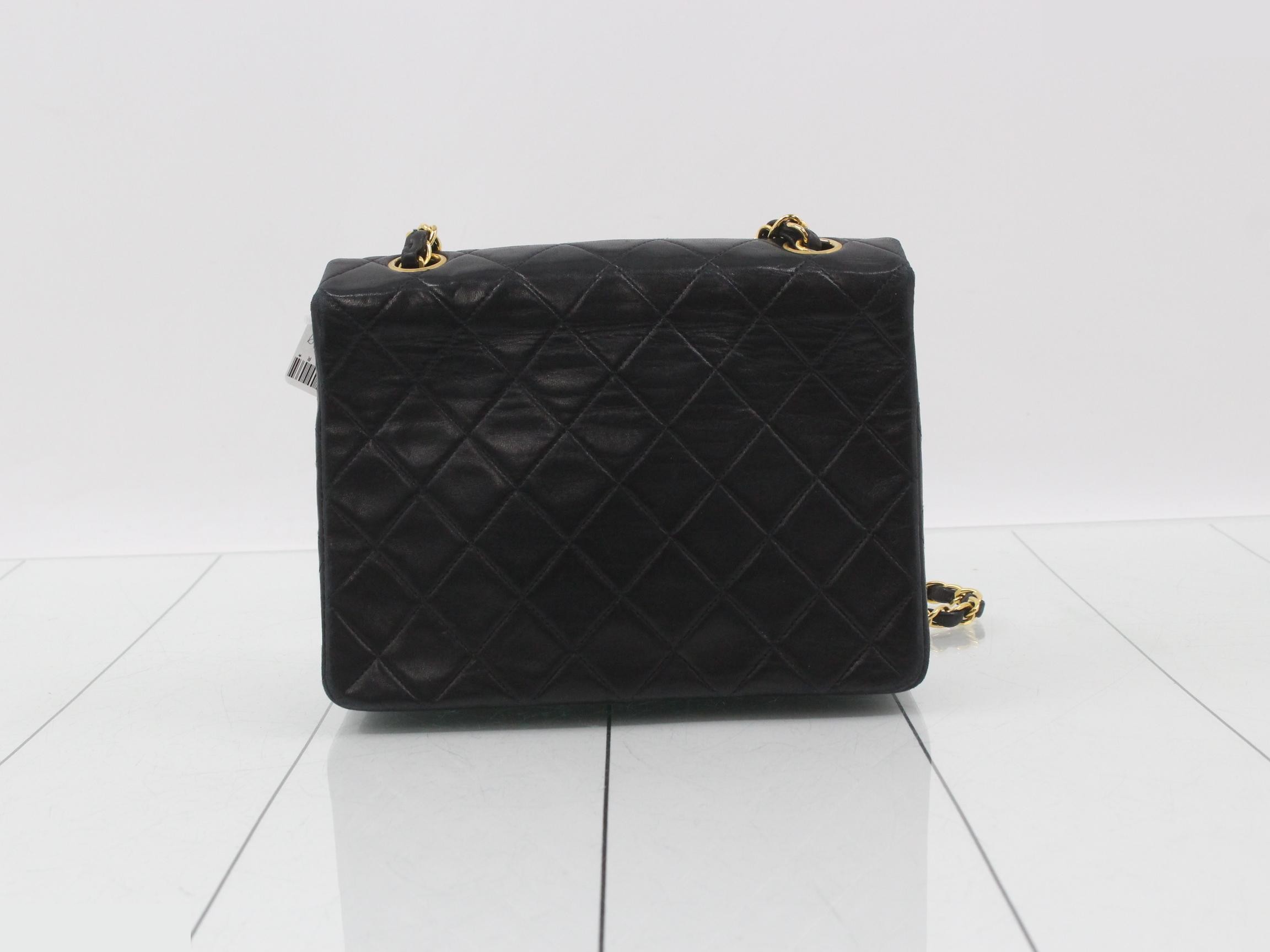 Matelassé Leather Chain Shoulder Bag — view 2