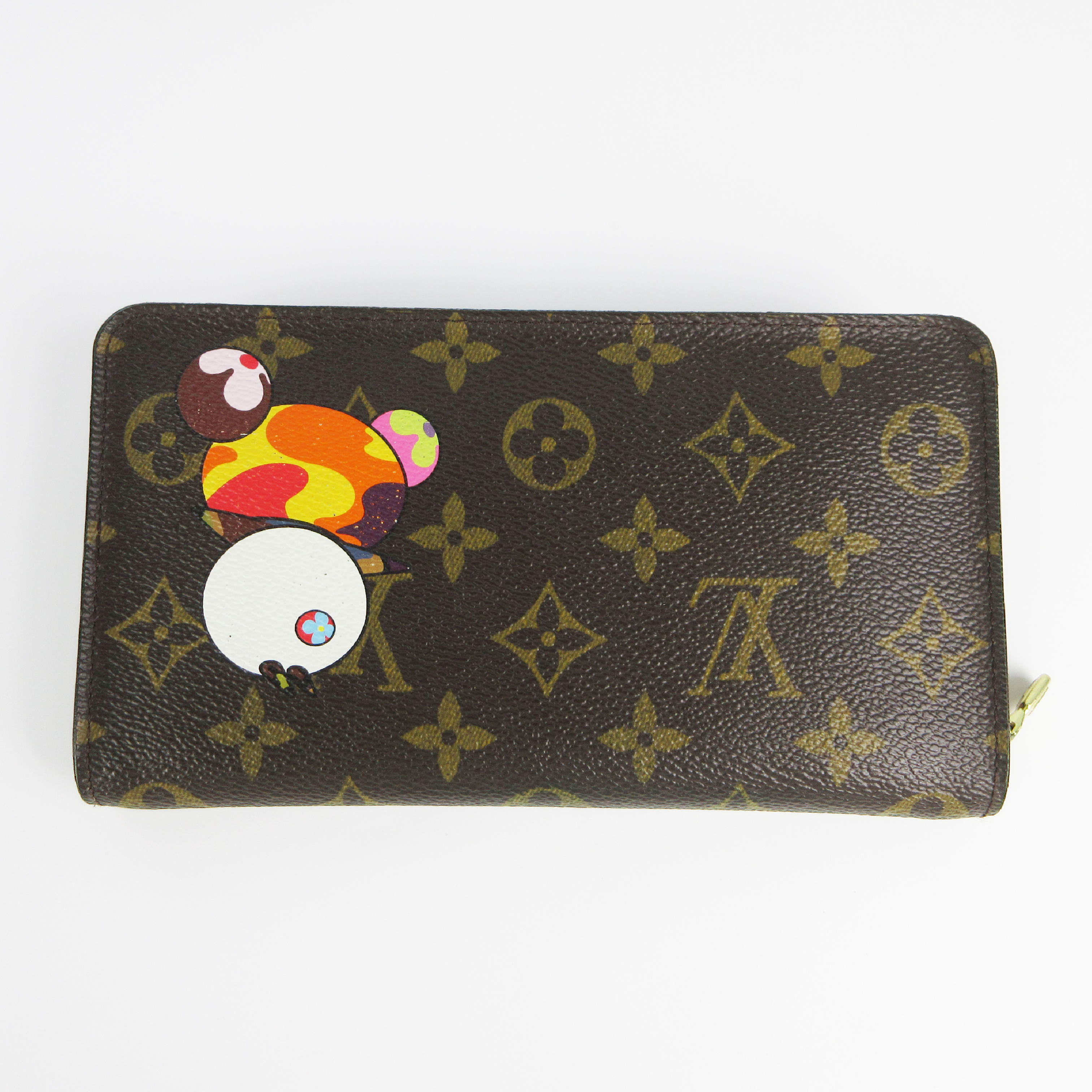 M61729 Portemonnaie Zip Round Zipper Monogram Panda Takashi Murakami Long Wallet CA0074 — view 3