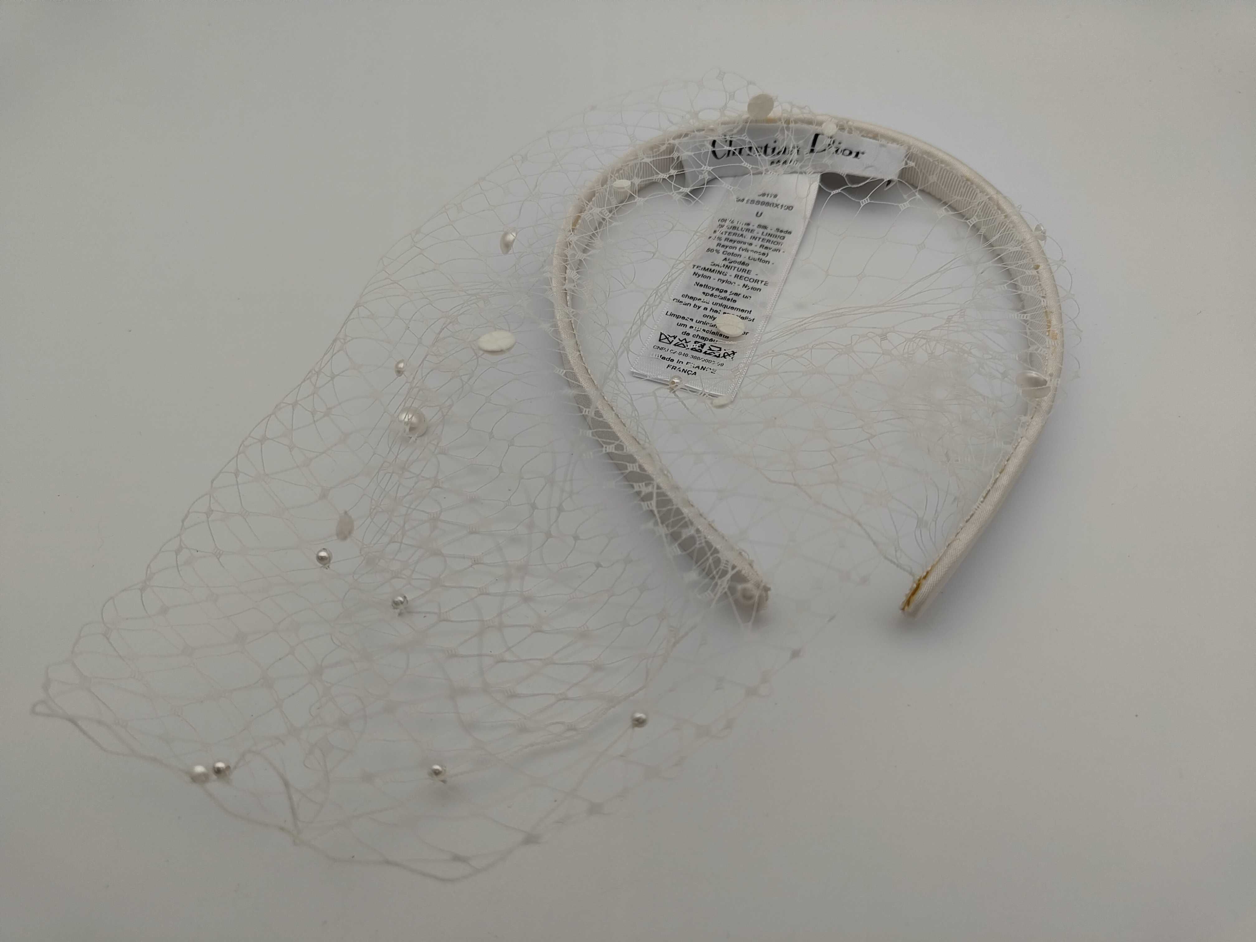 Christian Pearl Veil Headband Hair Accessory
