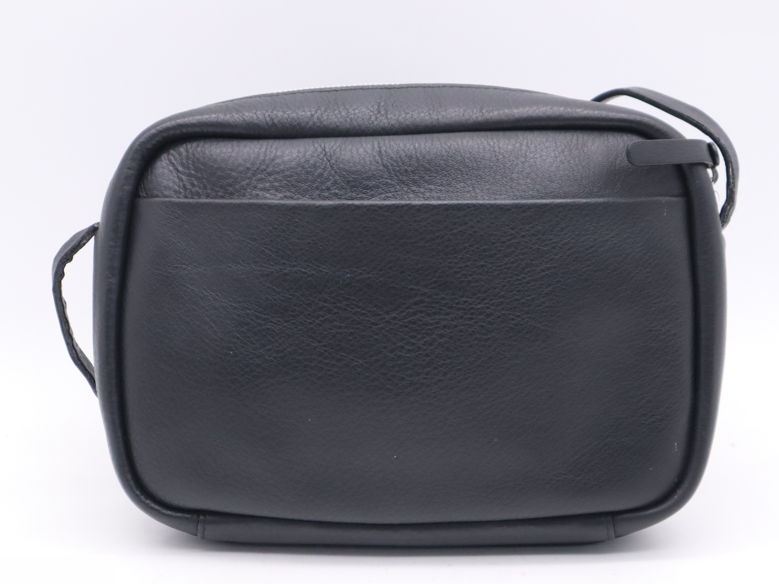 Leather Everyday Camera Bag Shoulder Bag, Black — view 2