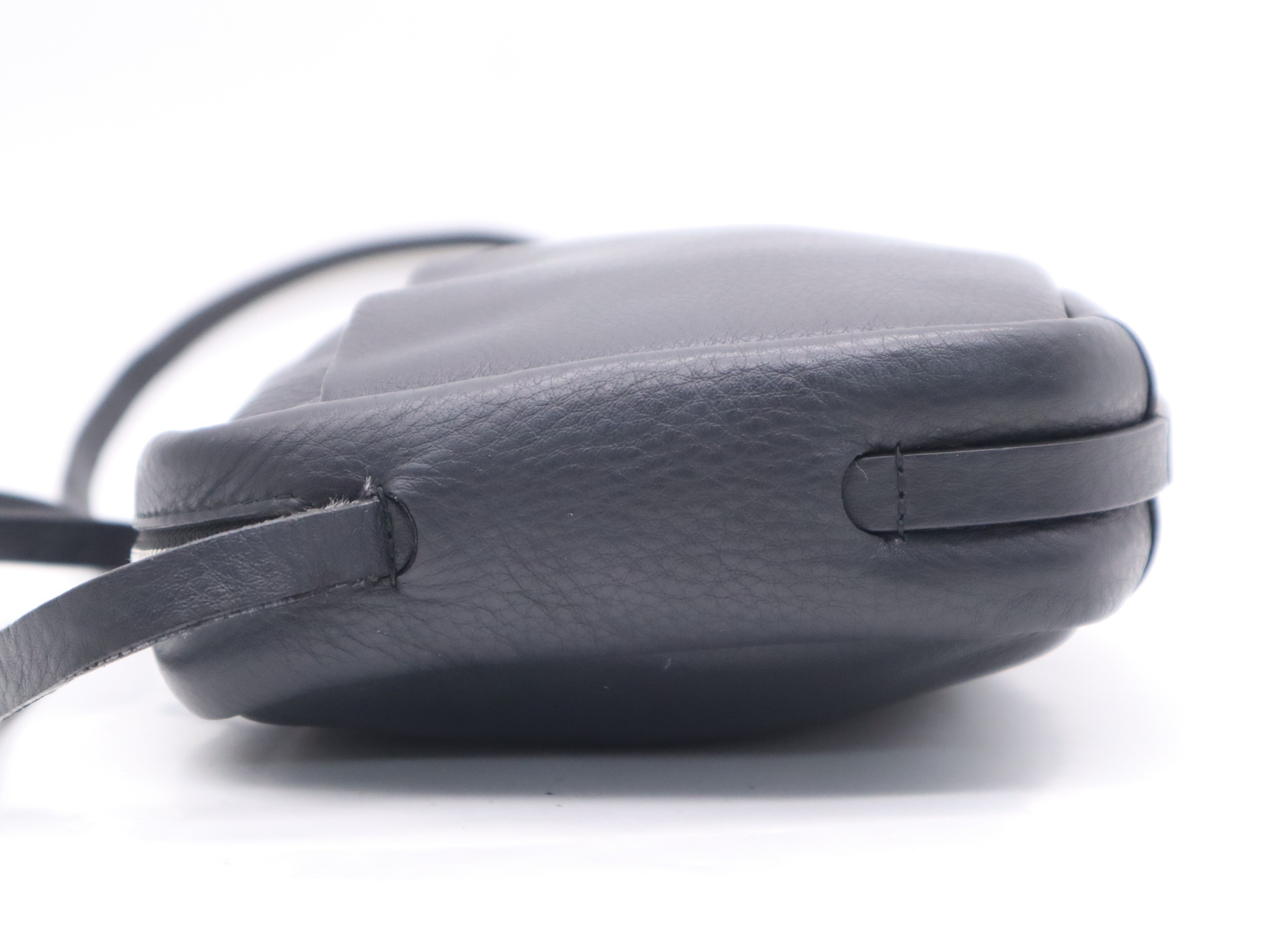 Leather Everyday Camera Bag Shoulder Bag, Black — view 3