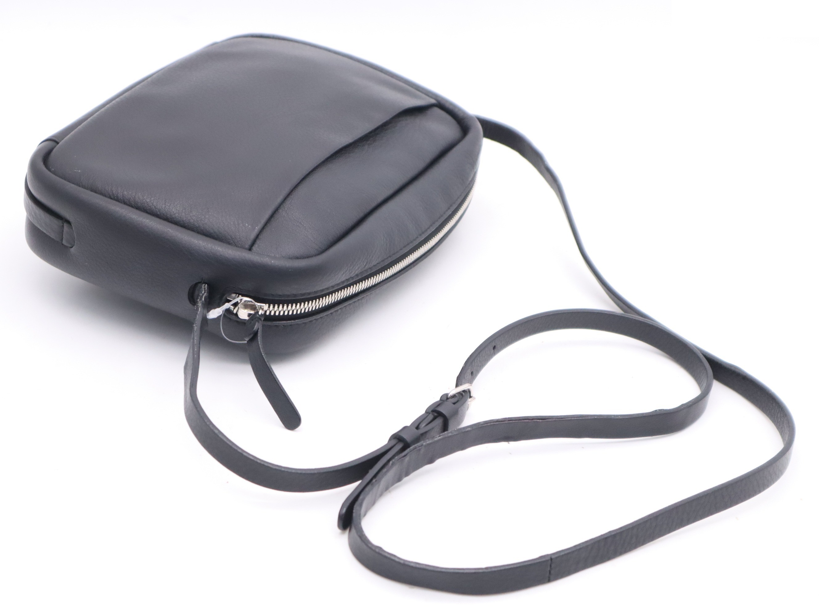 Leather Everyday Camera Bag Shoulder Bag, Black — view 6