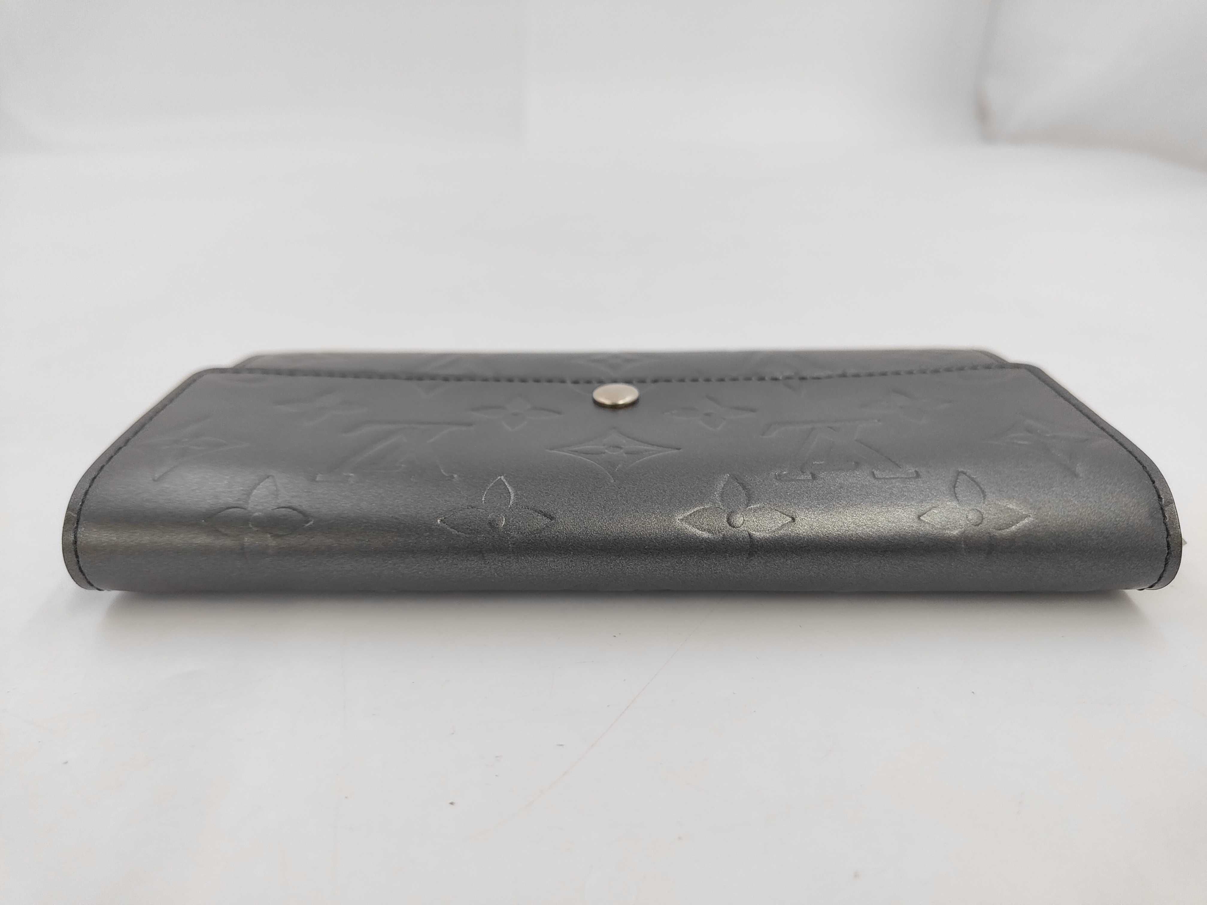 Monogram Matte Louis Vuitton M65142 Portefeuille Sarah Long Wallet Monogram Matte Noir Black Wallet — view 5