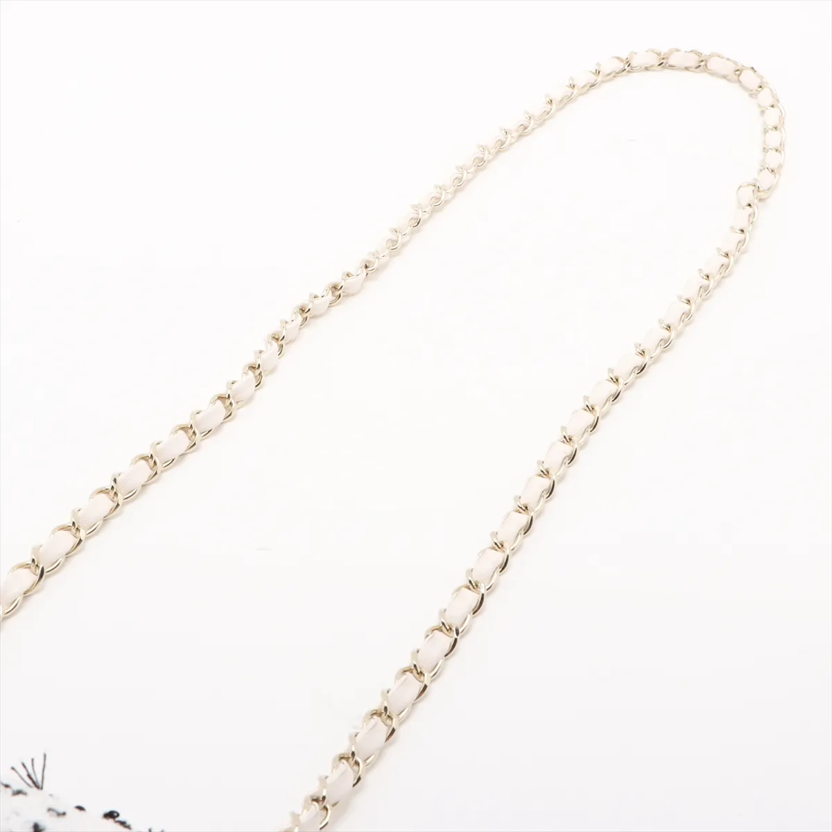 [Individually wrapped] Chanel Mini Matelasse 20 Tweed x Sequins Single Flap Single Chain Bag White Gold Hardware JCLKNHP3 Random Plate A69900 — view 5