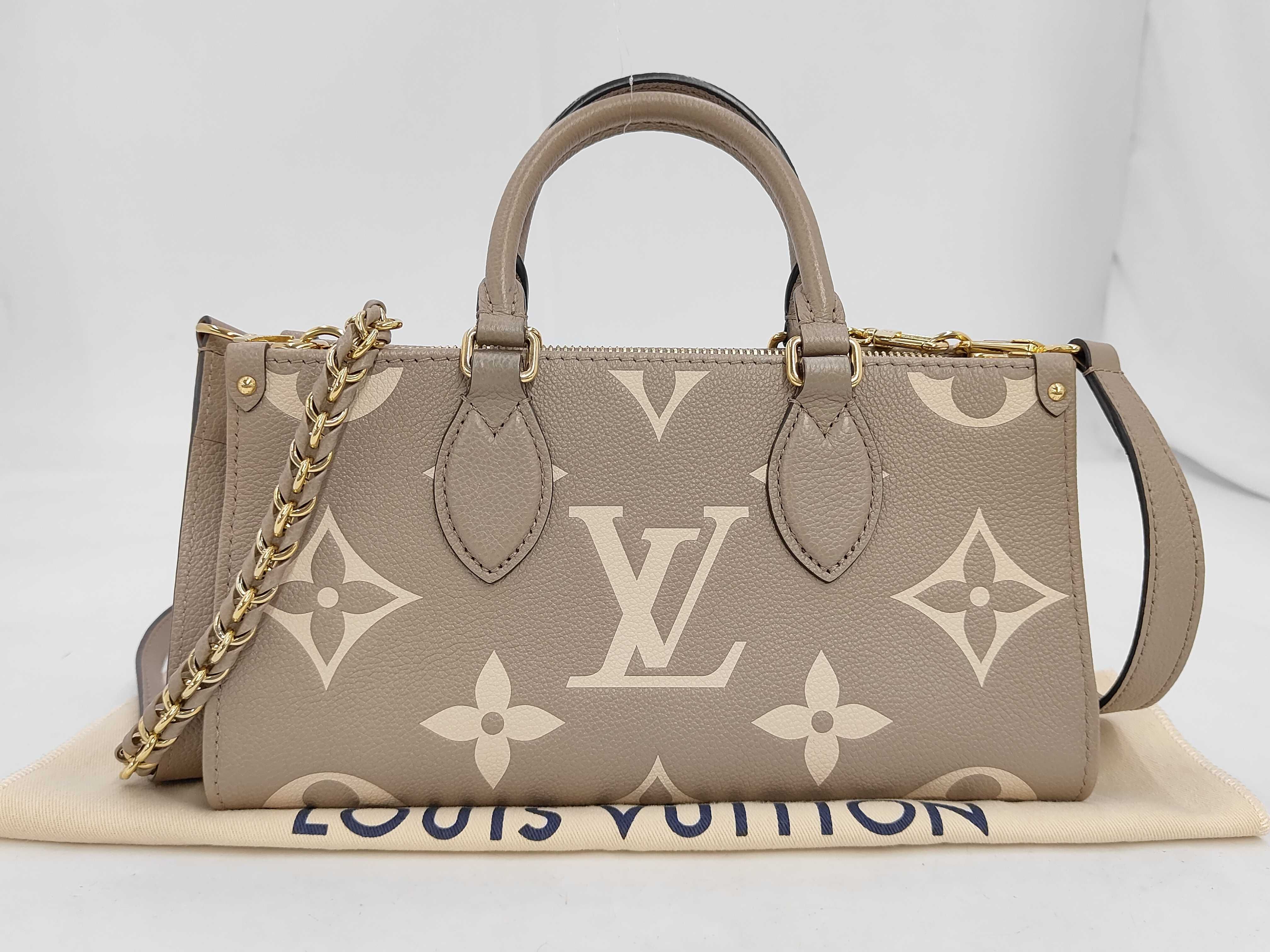 Monogram Empreinte OnTheGo EW M23641 Brown RFID-detectable shoulder bag