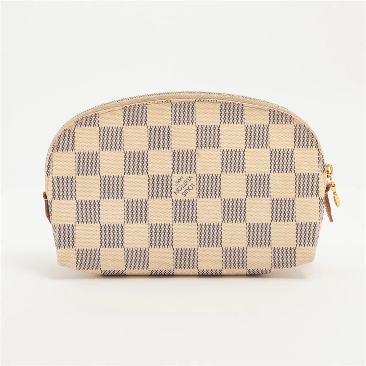 Damier Azur Pochette Cosmetic PM N60024 CA2191 Ivory Pouch — view 2