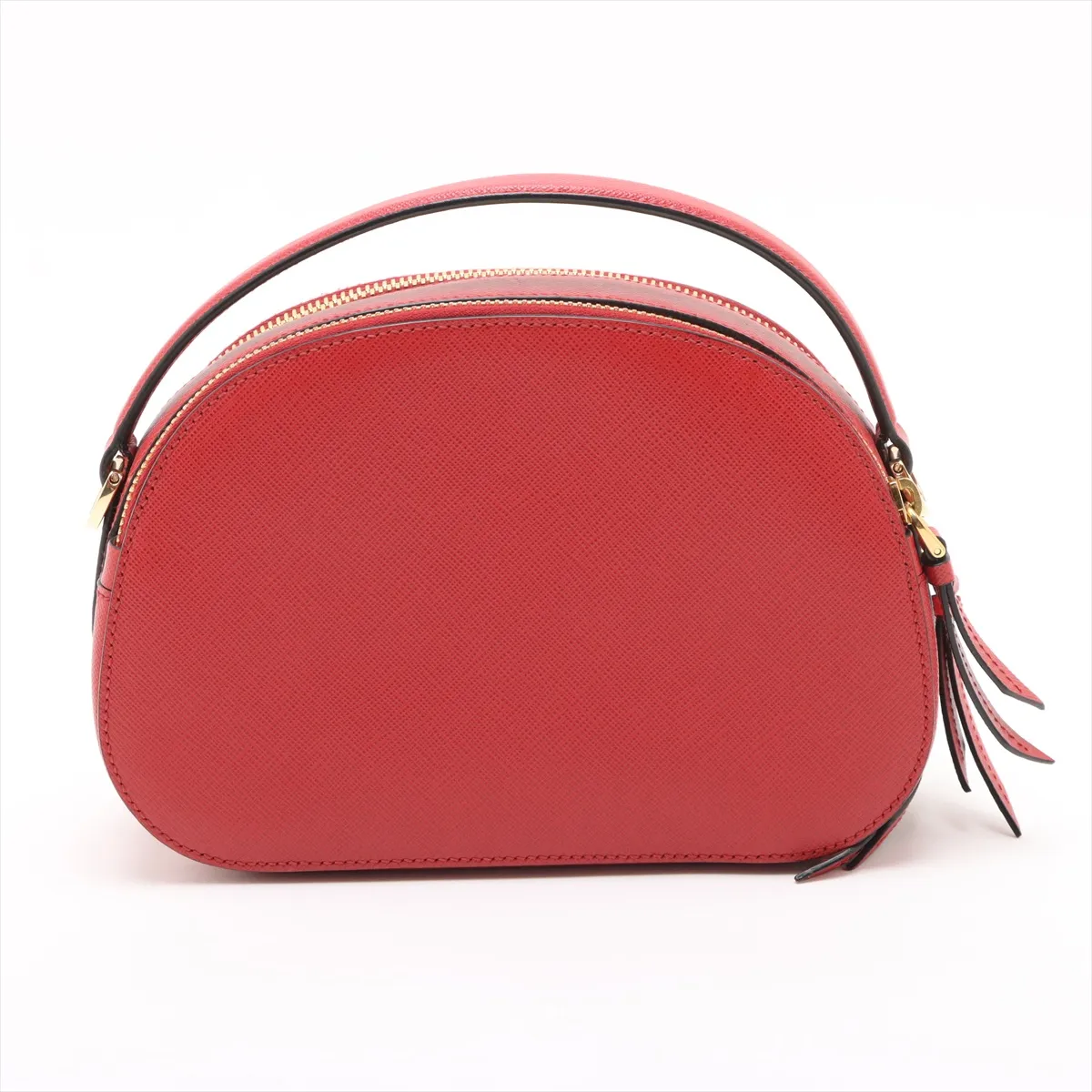 Saffiano Luxe Odette Leather 2WAY Handbag Red 1BH123 — view 2