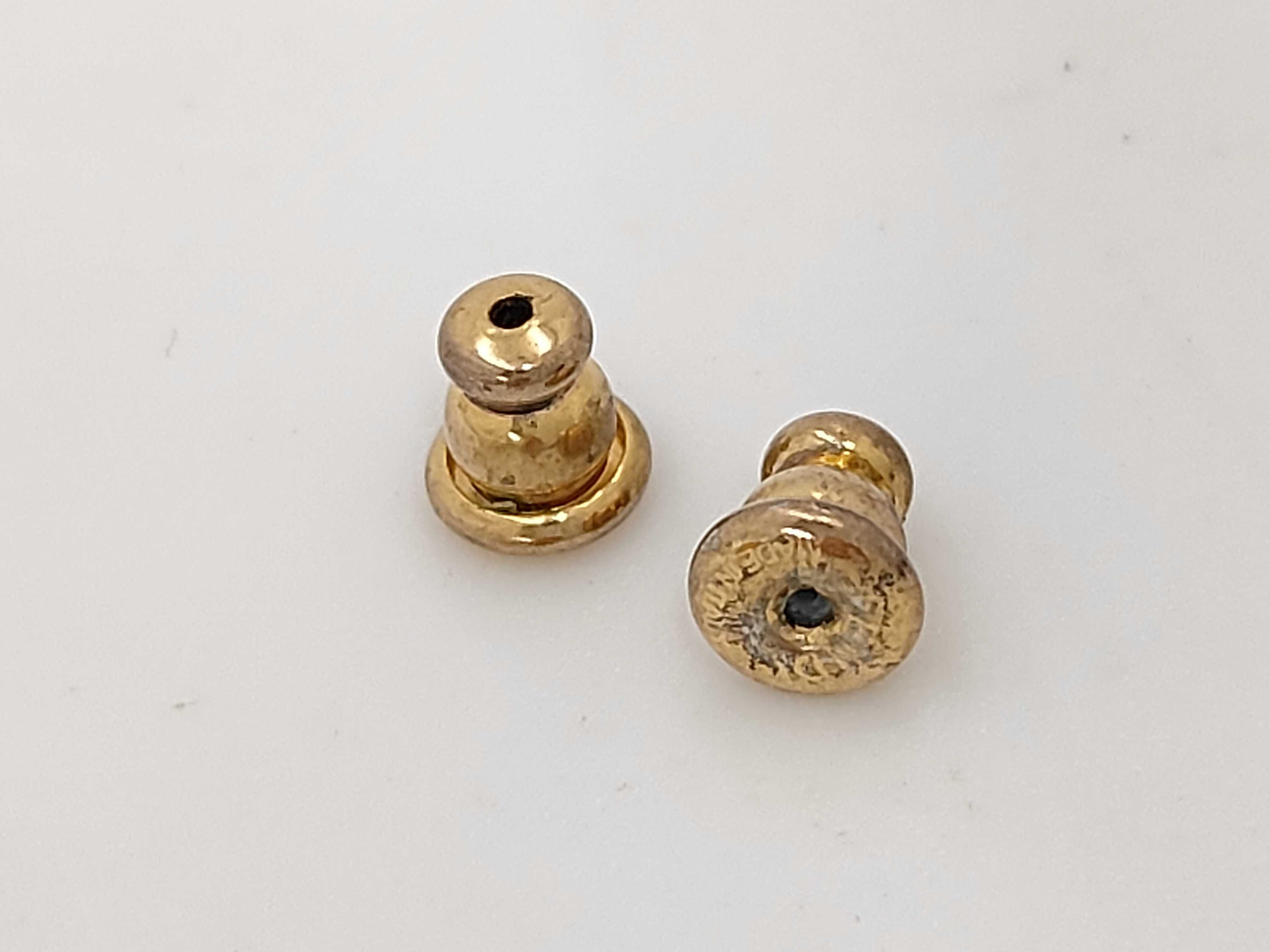 earrings, gold color, in box. — view 7