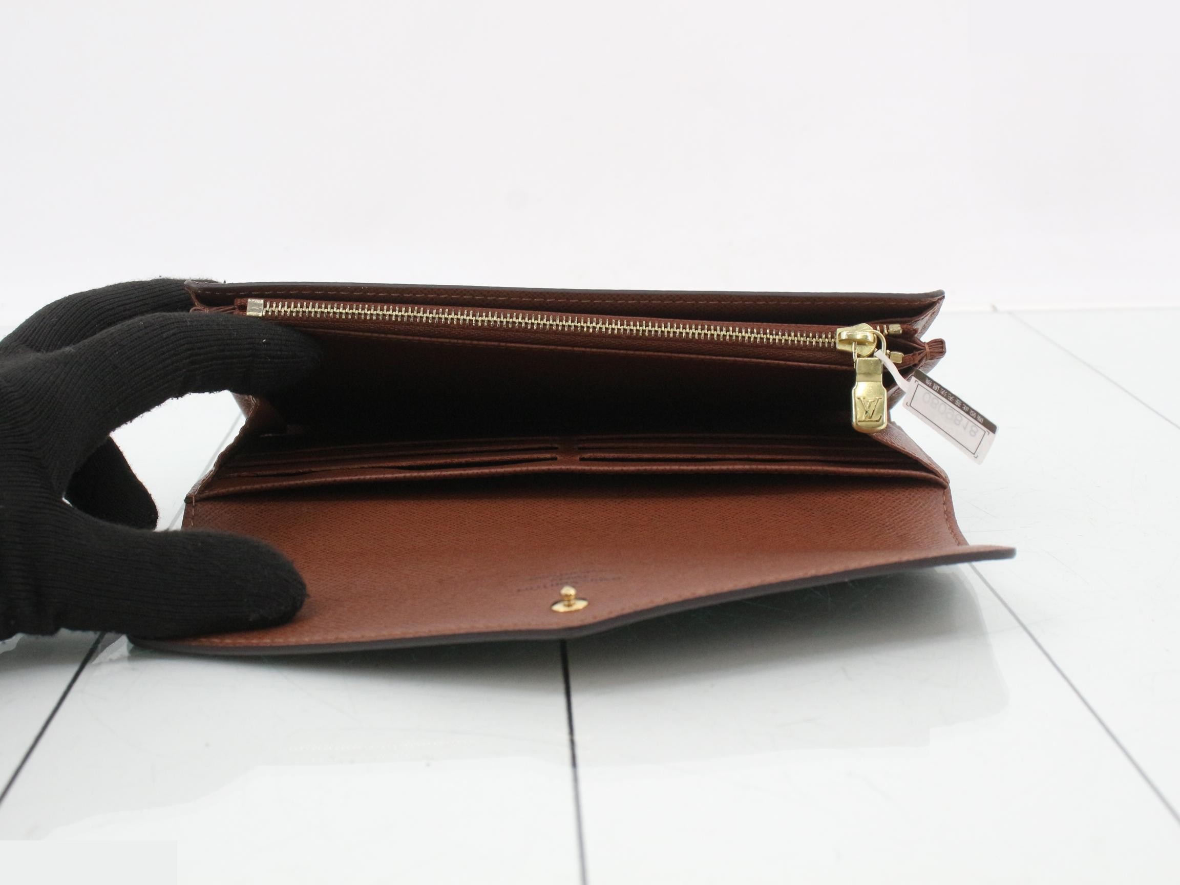 Monogram Portefeuille Sarah Bi-fold Long Wallet — view 4