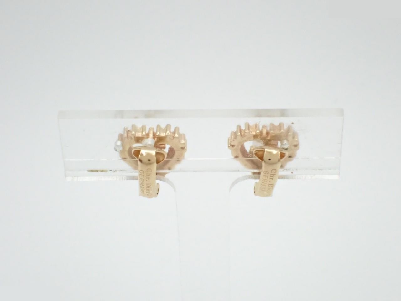 Gold earrings — view 2