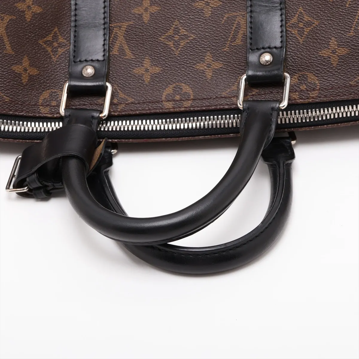Monogram Macassar Keepall Bandoulière 45 M56711 DU3089 Brown x Black — view 5