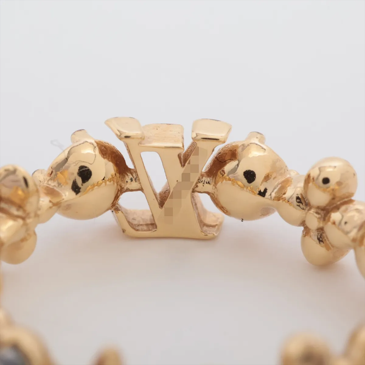 LE0226 Ring S GP x Rhinestone Gold — view 3