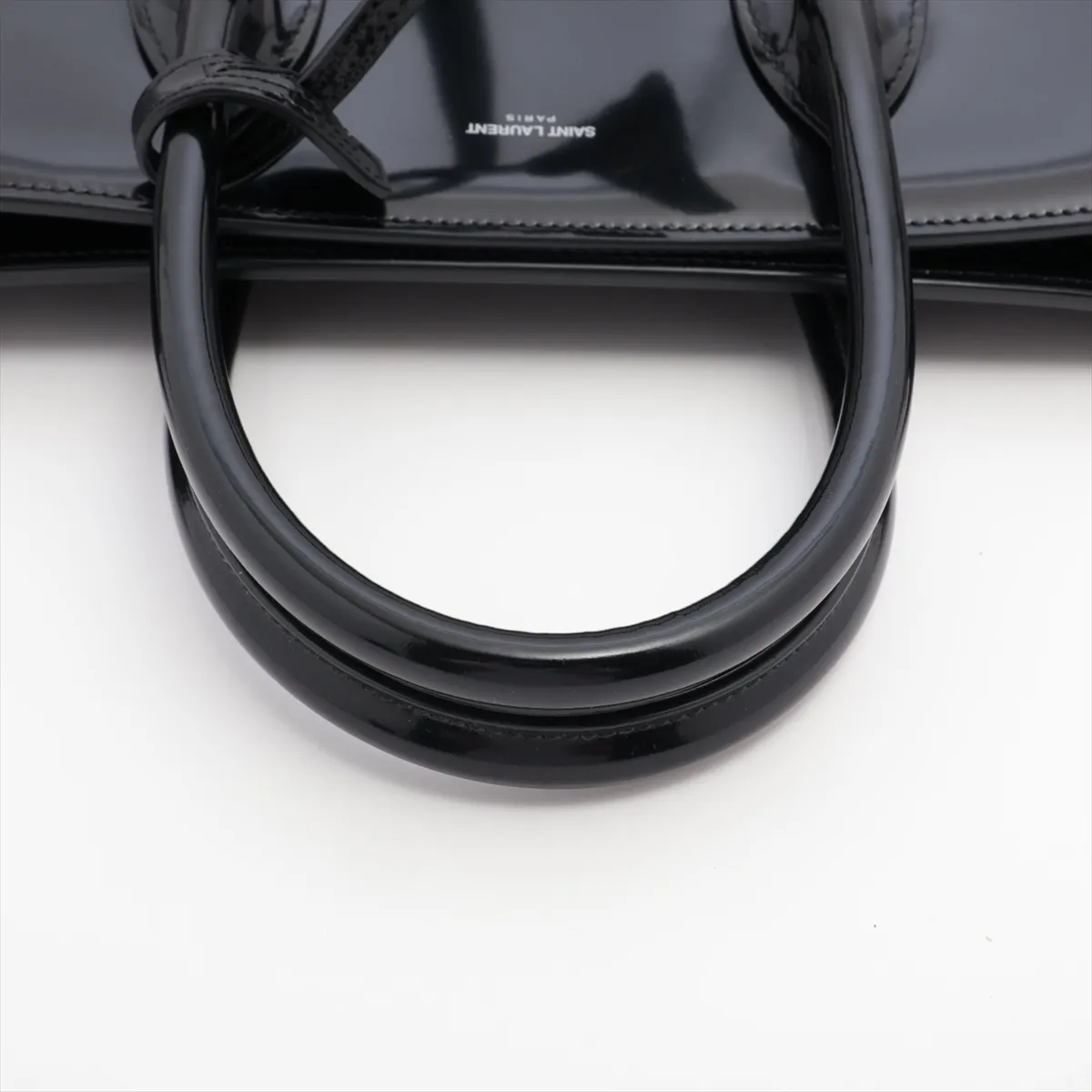 Large Sac de Jour Patent Leather 2WAY Handbag Black 631526 — view 5