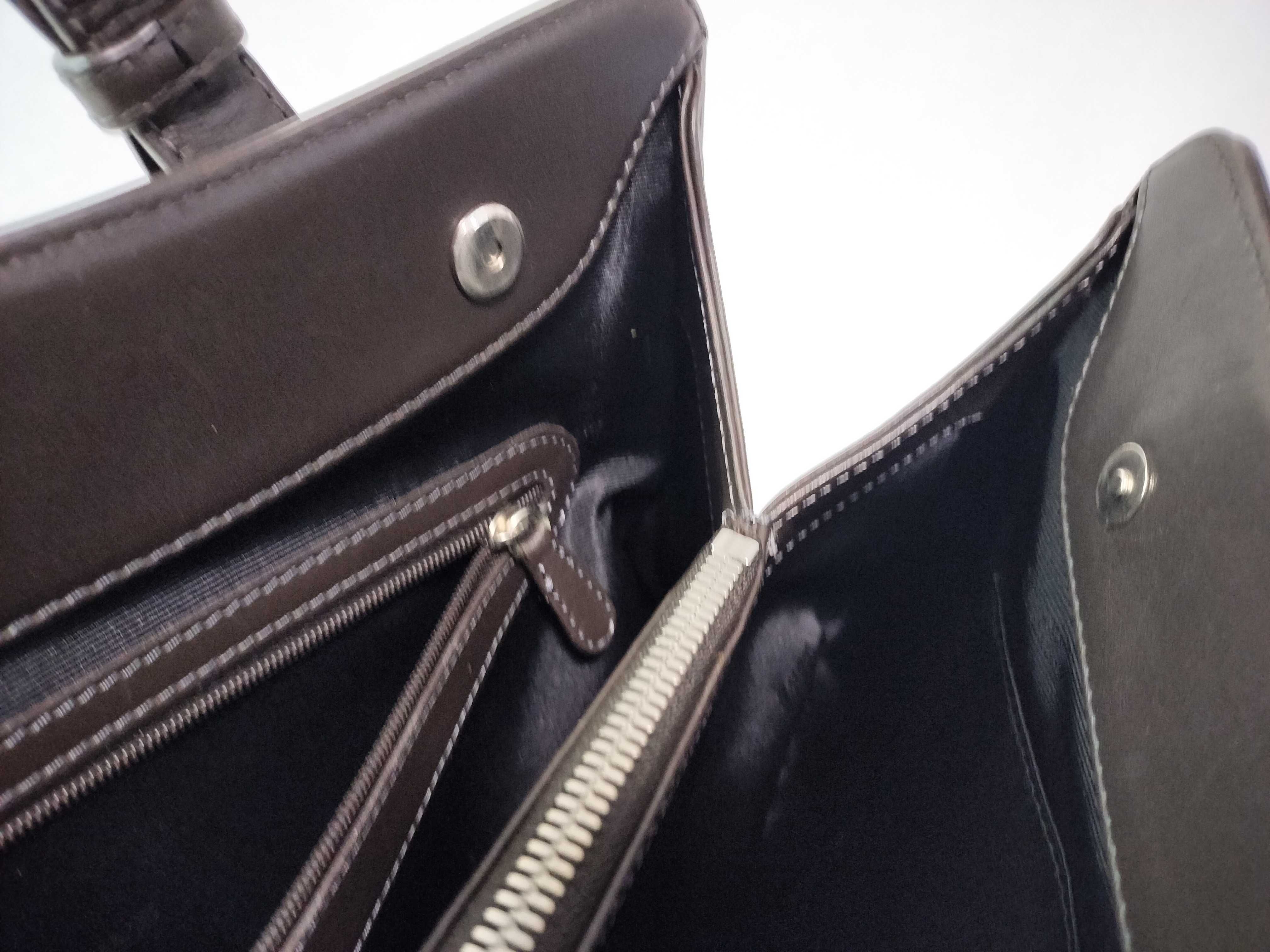 Anagram Handbag, Dark Brown — view 13
