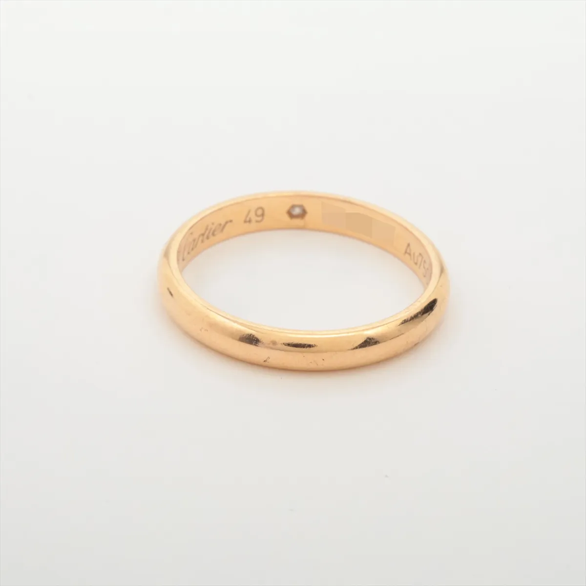 Wedding 1P Diamond Ring 750 (PG) 2.2g 49 EHE888 — view 2